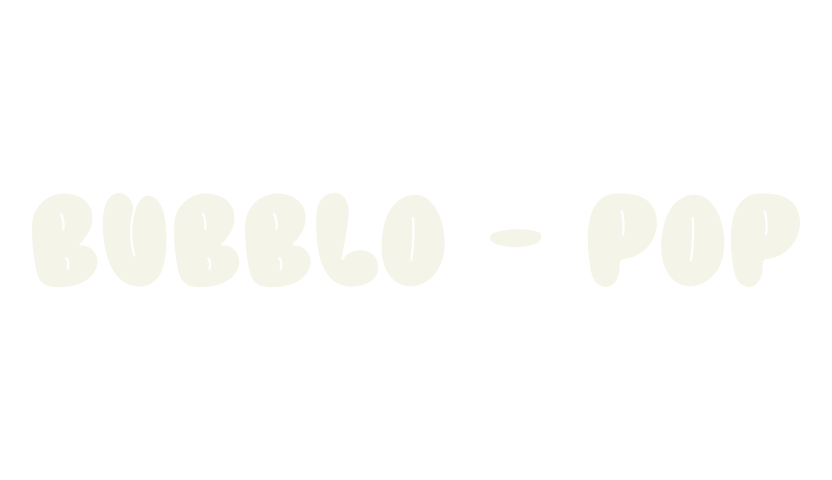 BUBBLO - POP, graffiti font preview
