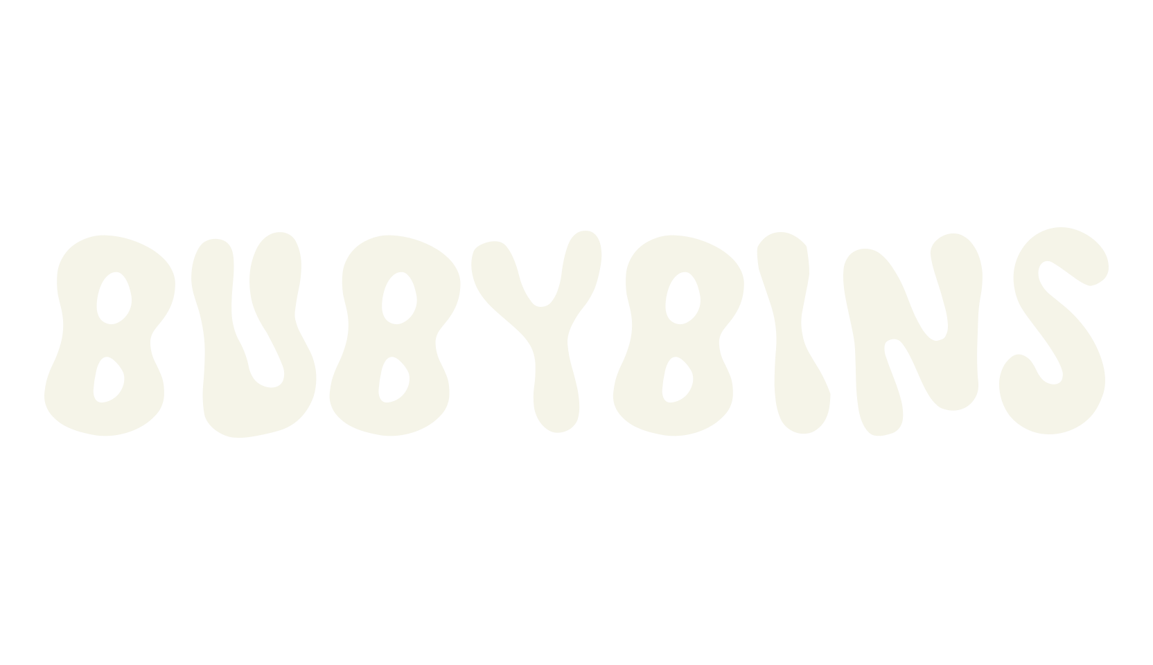 Bubybins, handwritten font preview