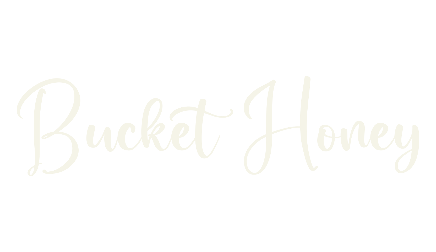 Bucket Honey, script font preview