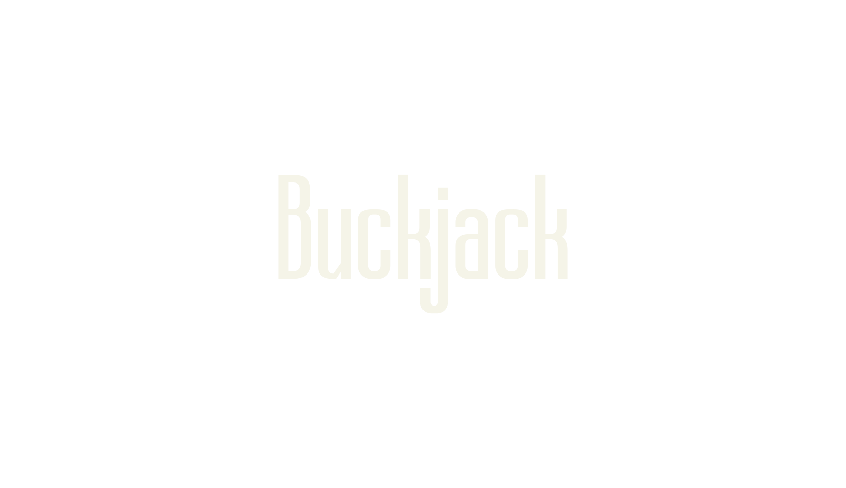 Buckjack, bold font preview