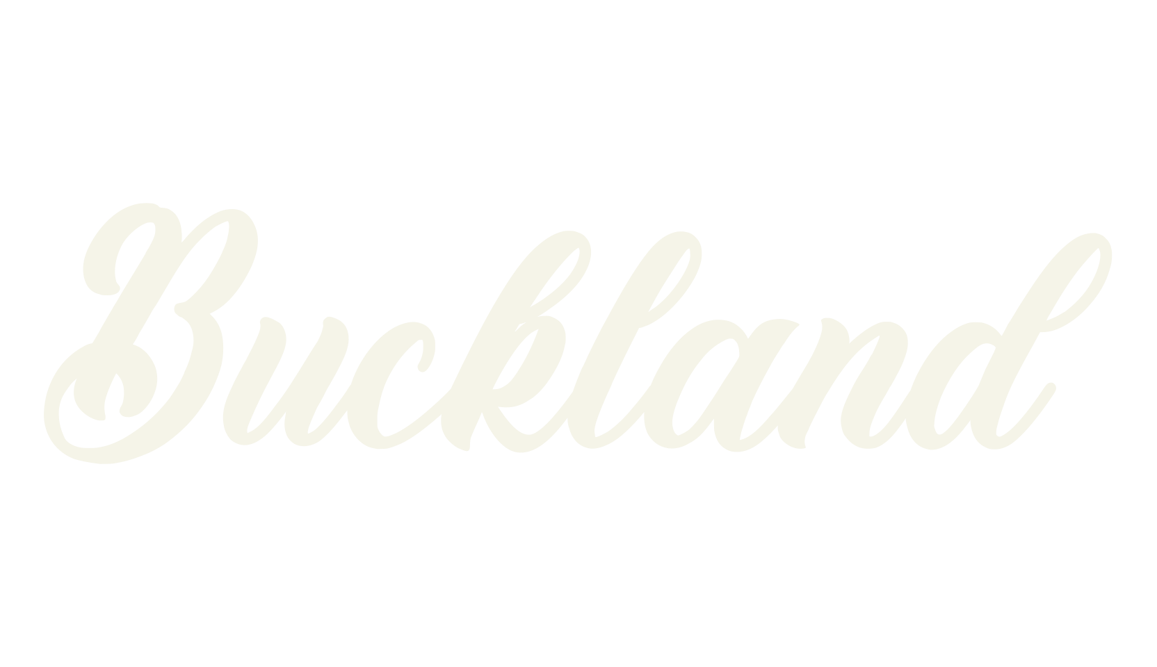 Buckland, script font preview