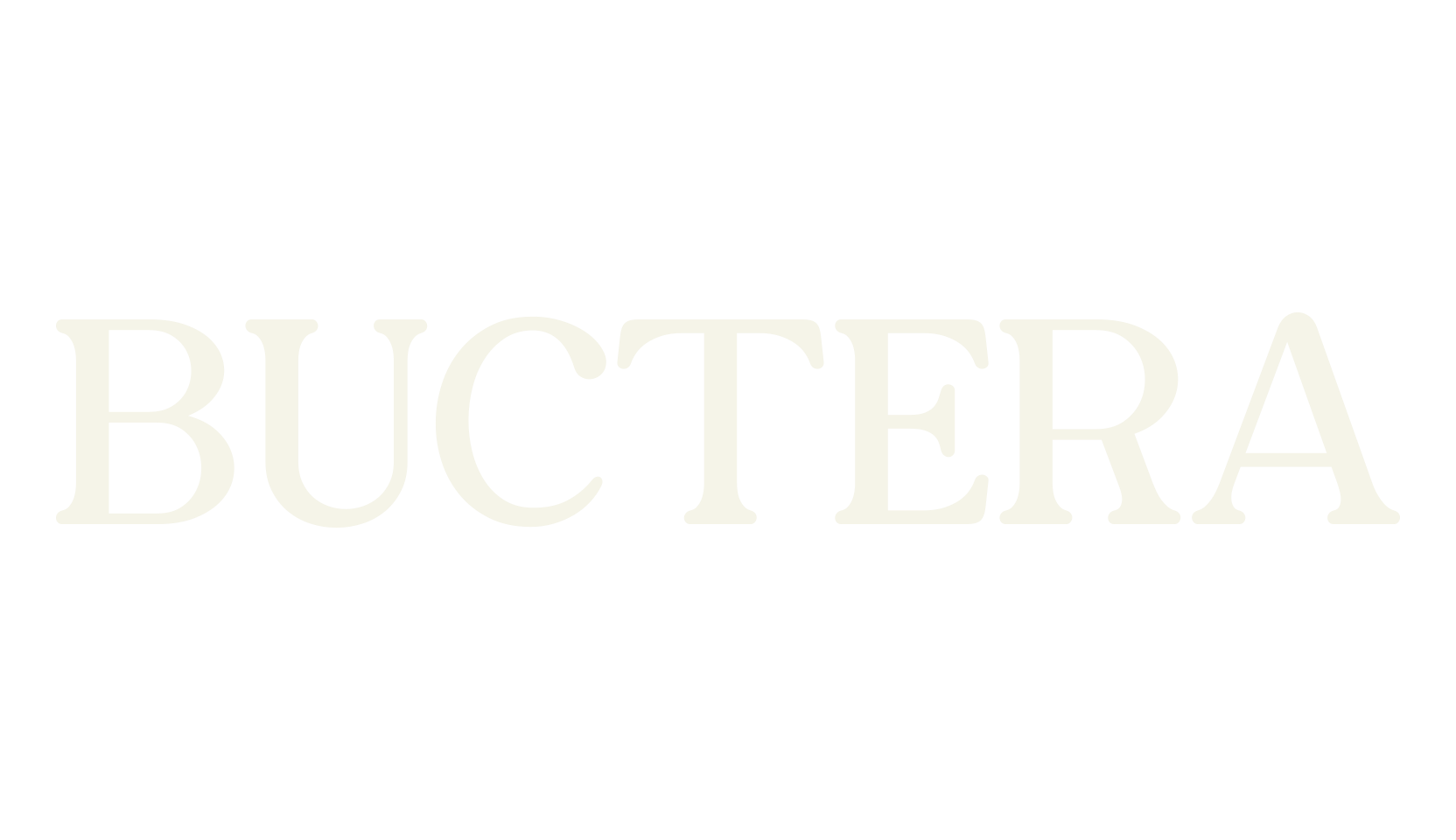 BUCTERA, serif font preview