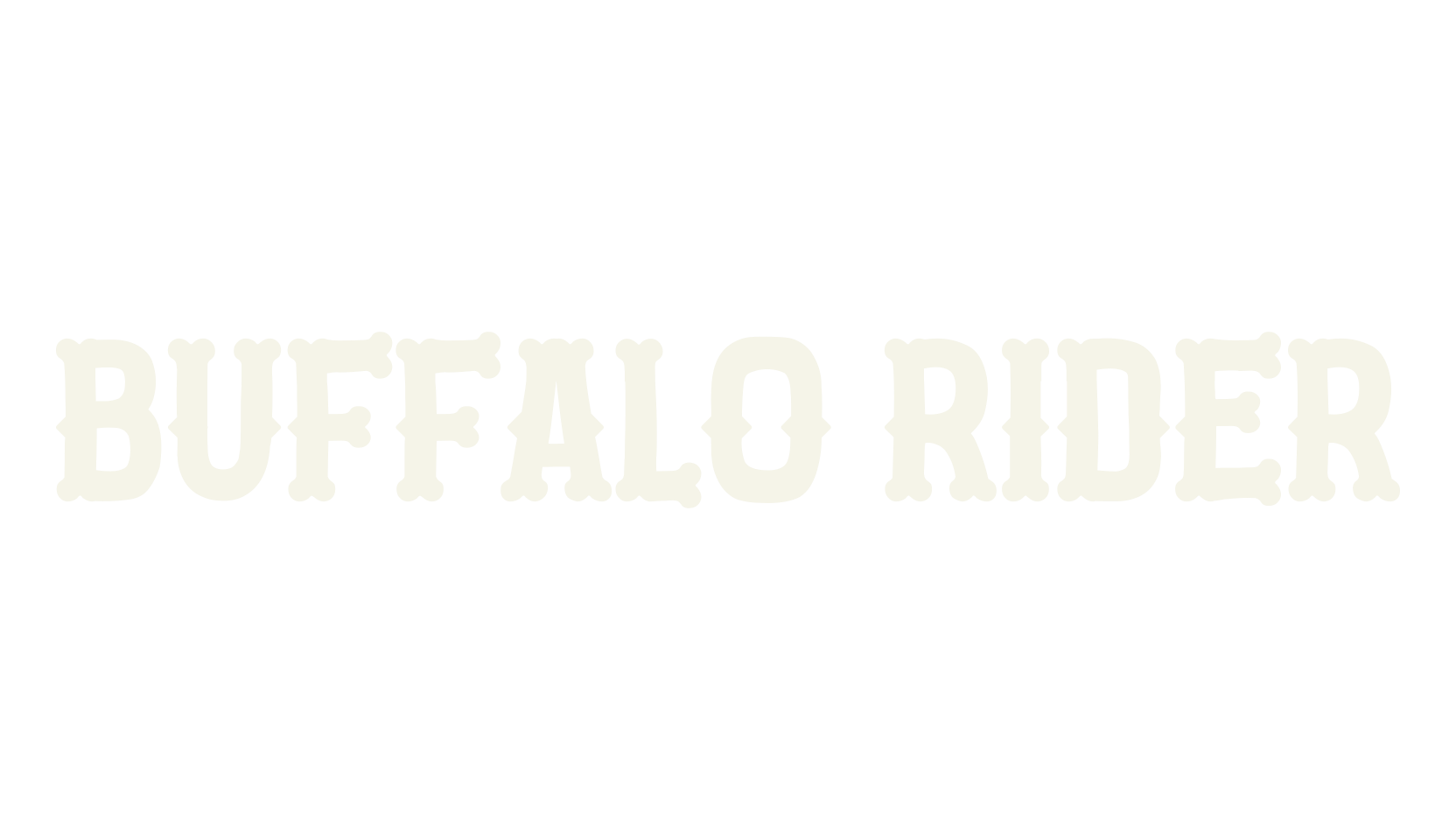 Buffalo Rider, serif font preview