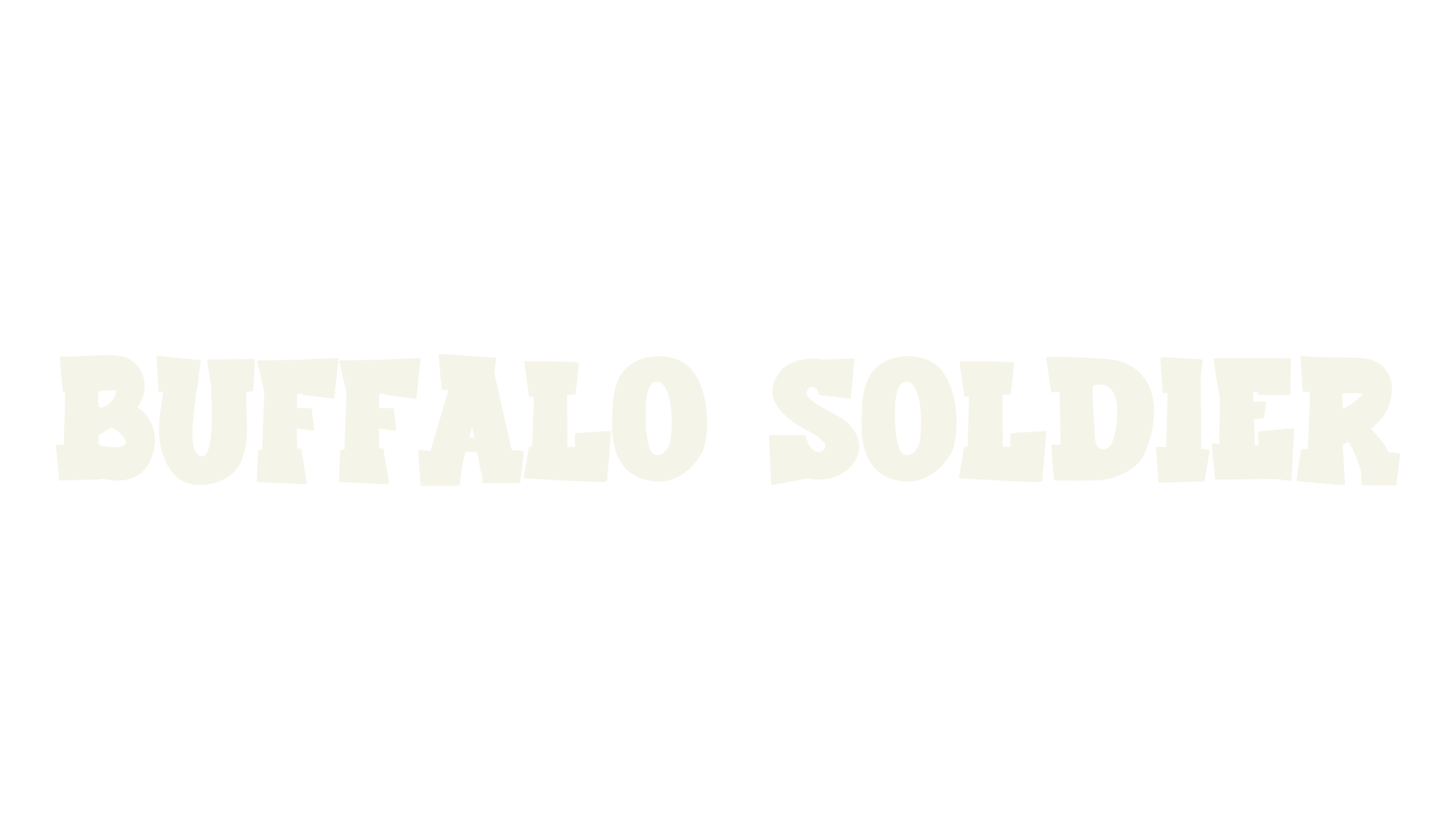 Buffalo Soldier, serif font preview