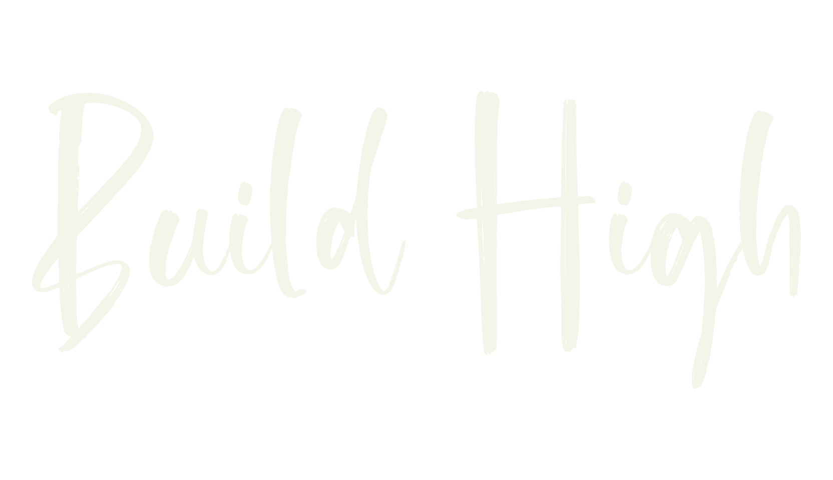 Build High, script font preview