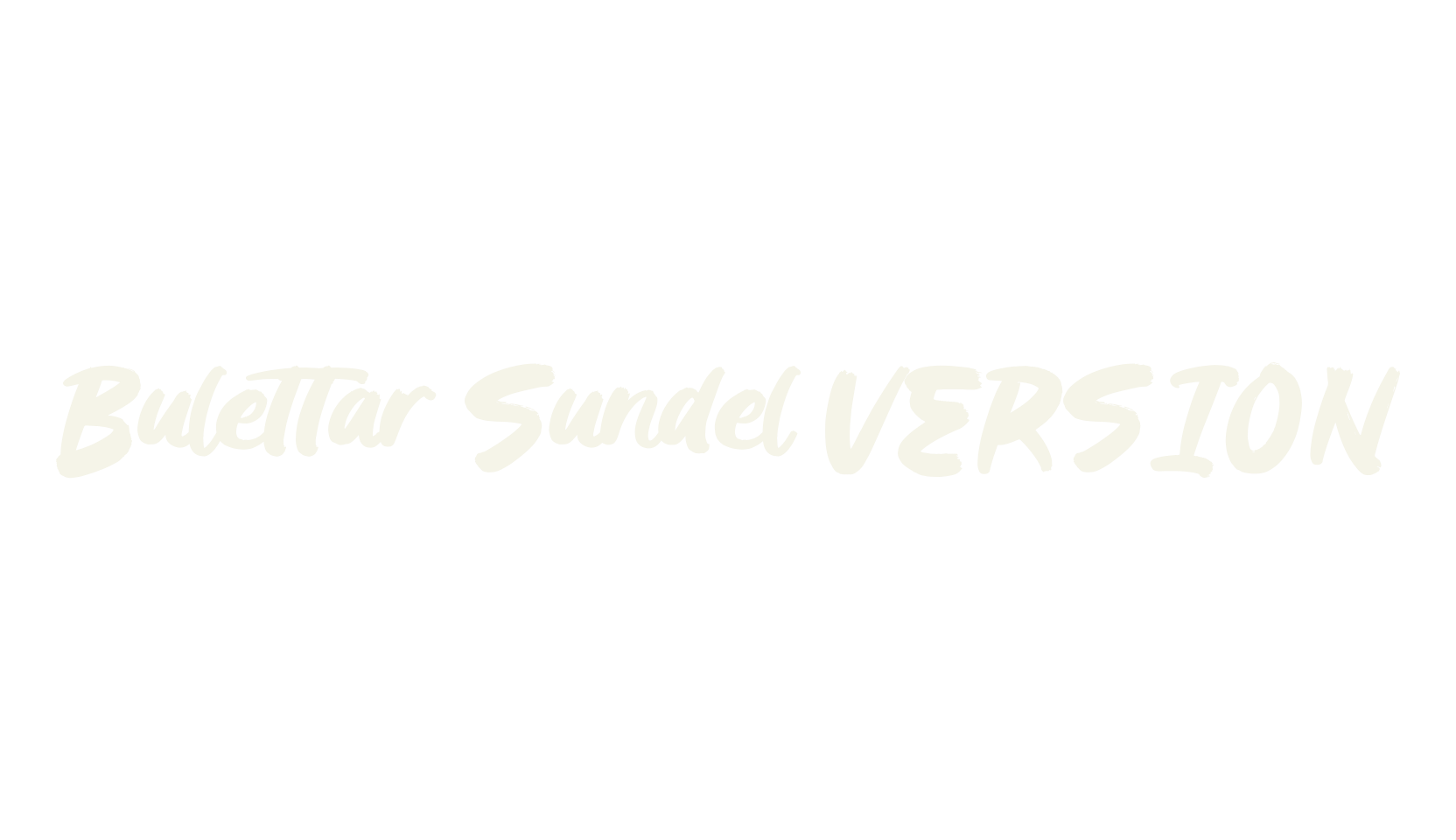 Bulettar Sundel VERSION, script font preview