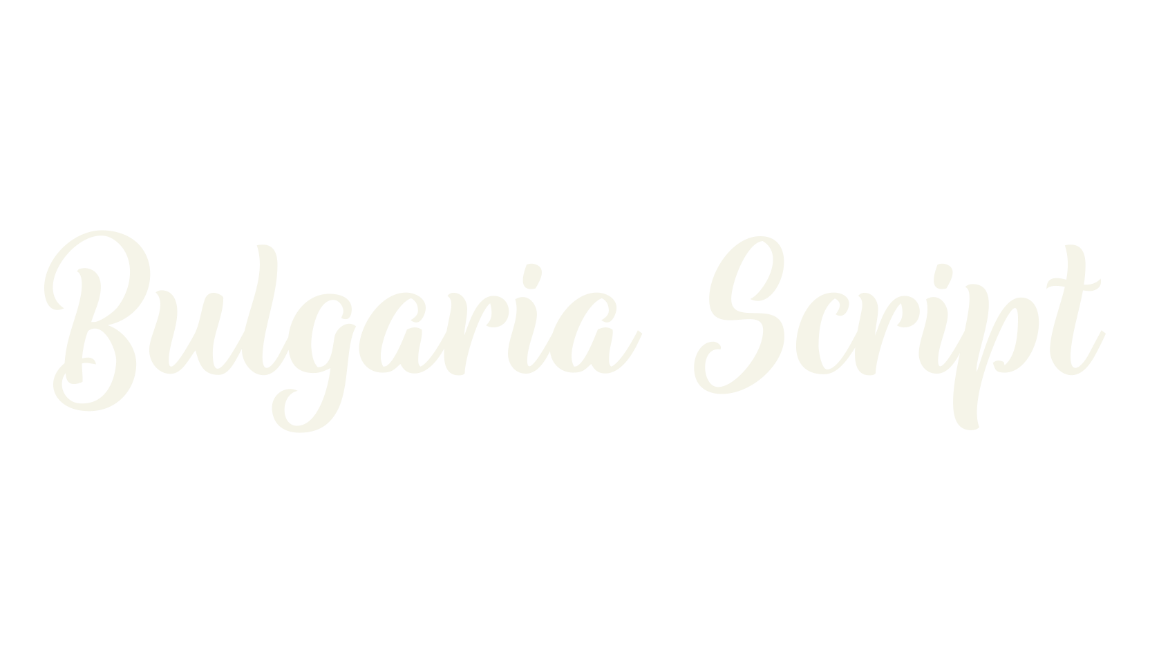 Bulgaria Script, fashion script font preview