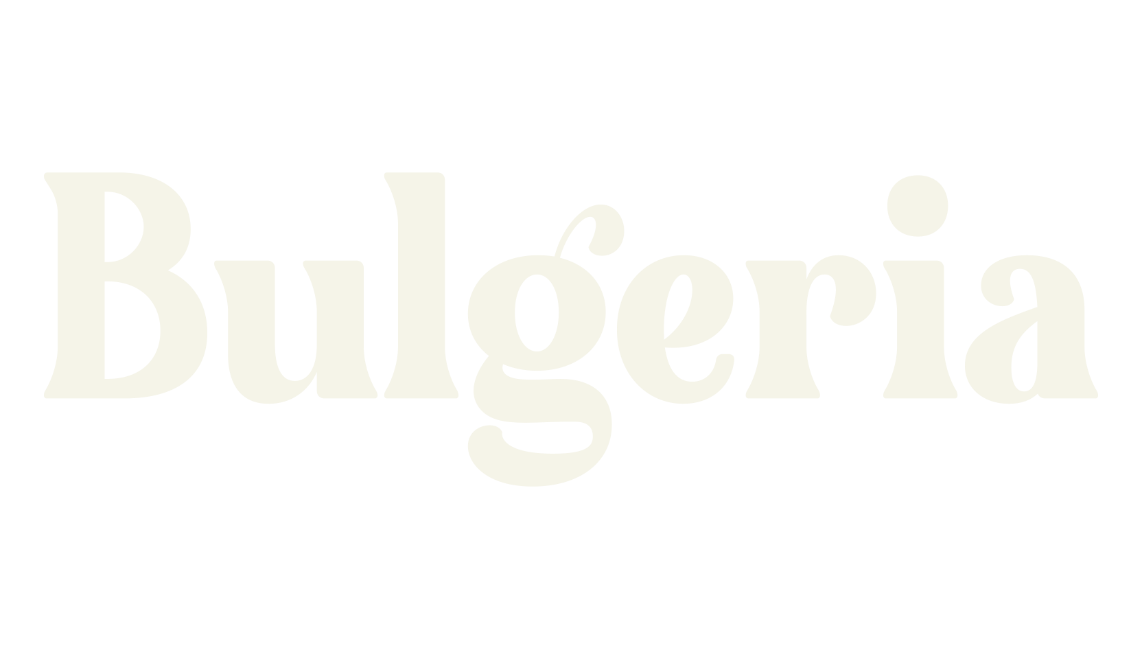 Bulgeria, swash font preview