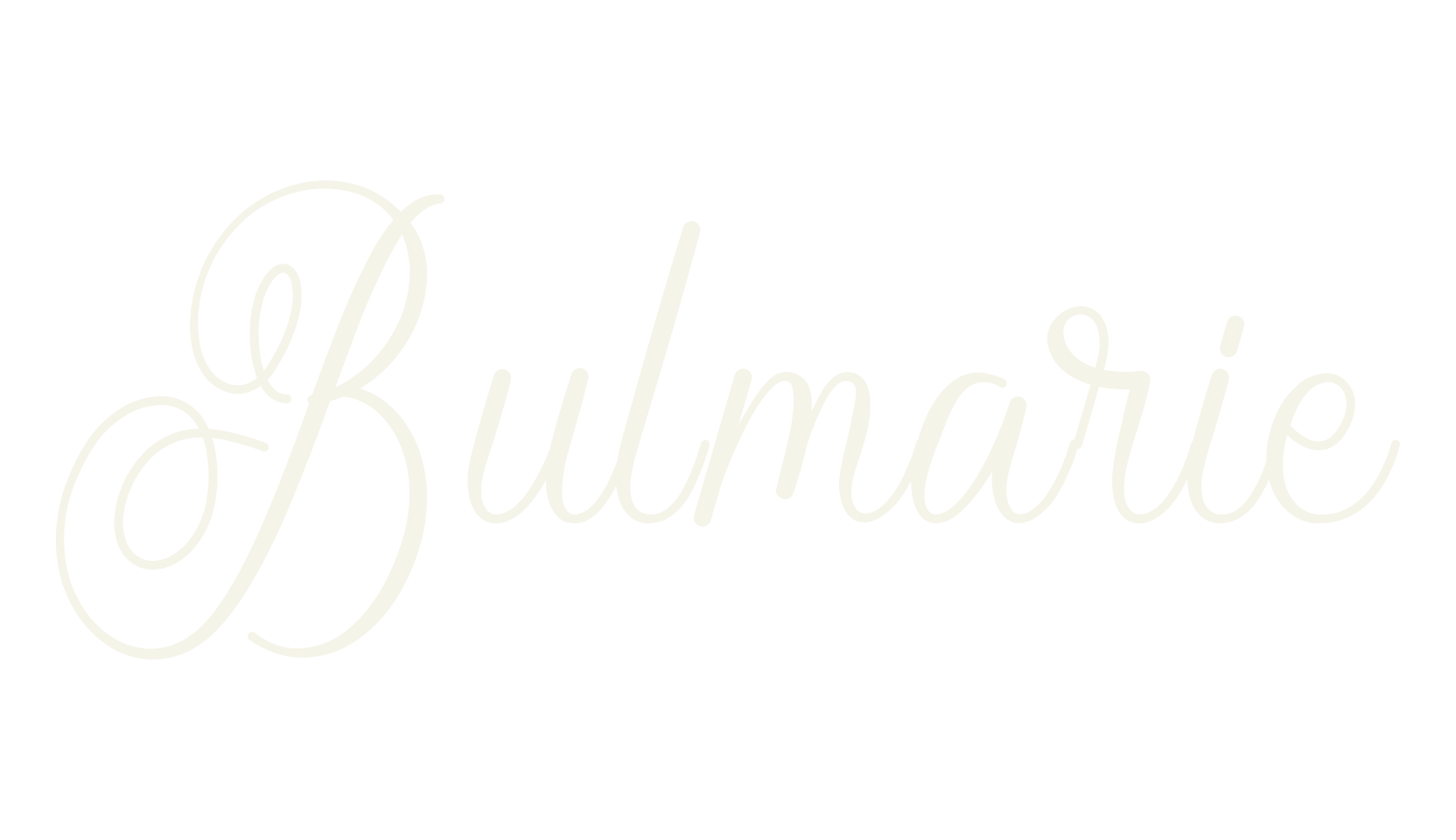 Bulmarie, cursive font preview
