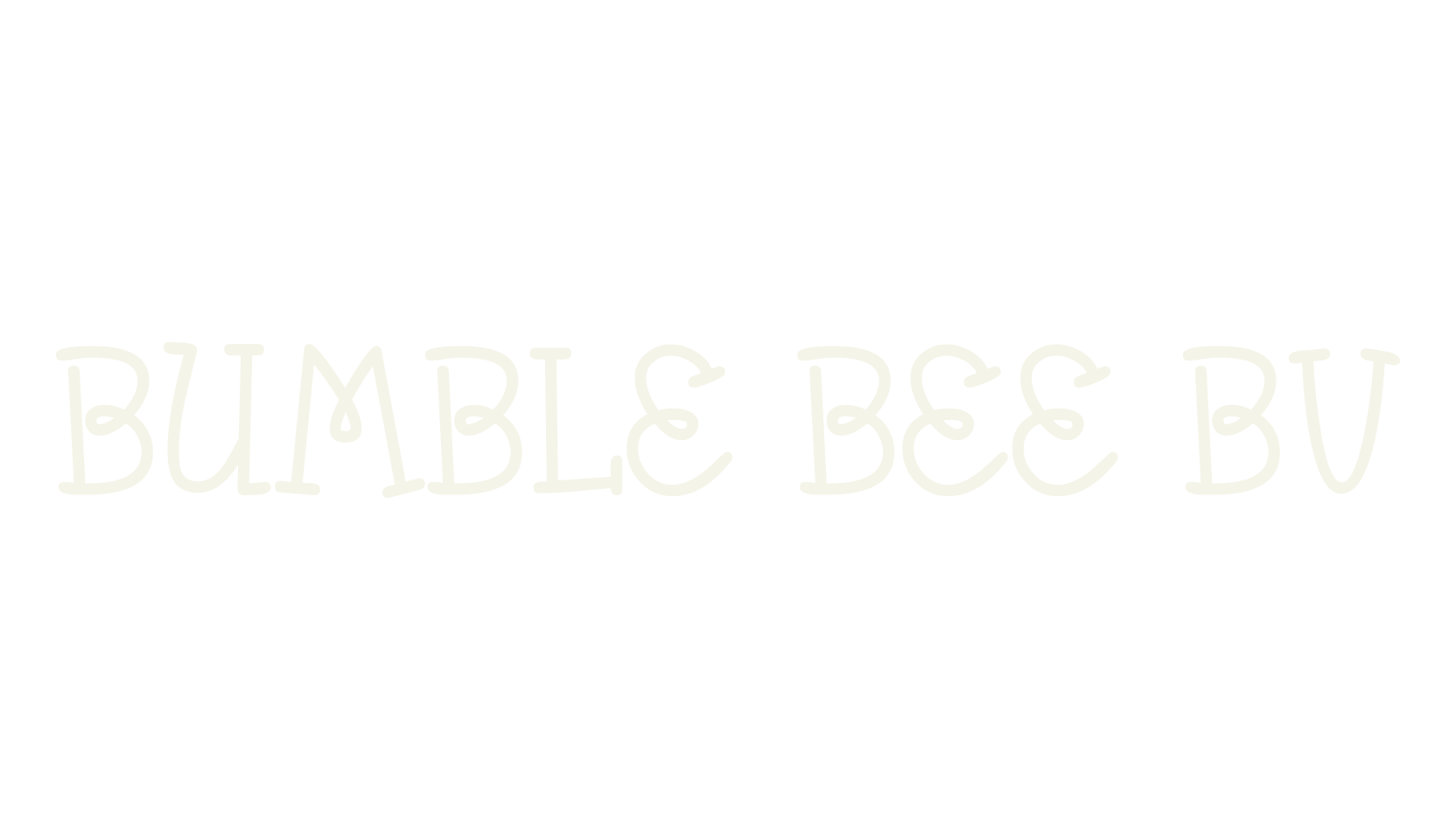 Bumble Bee BV, handwritten font preview