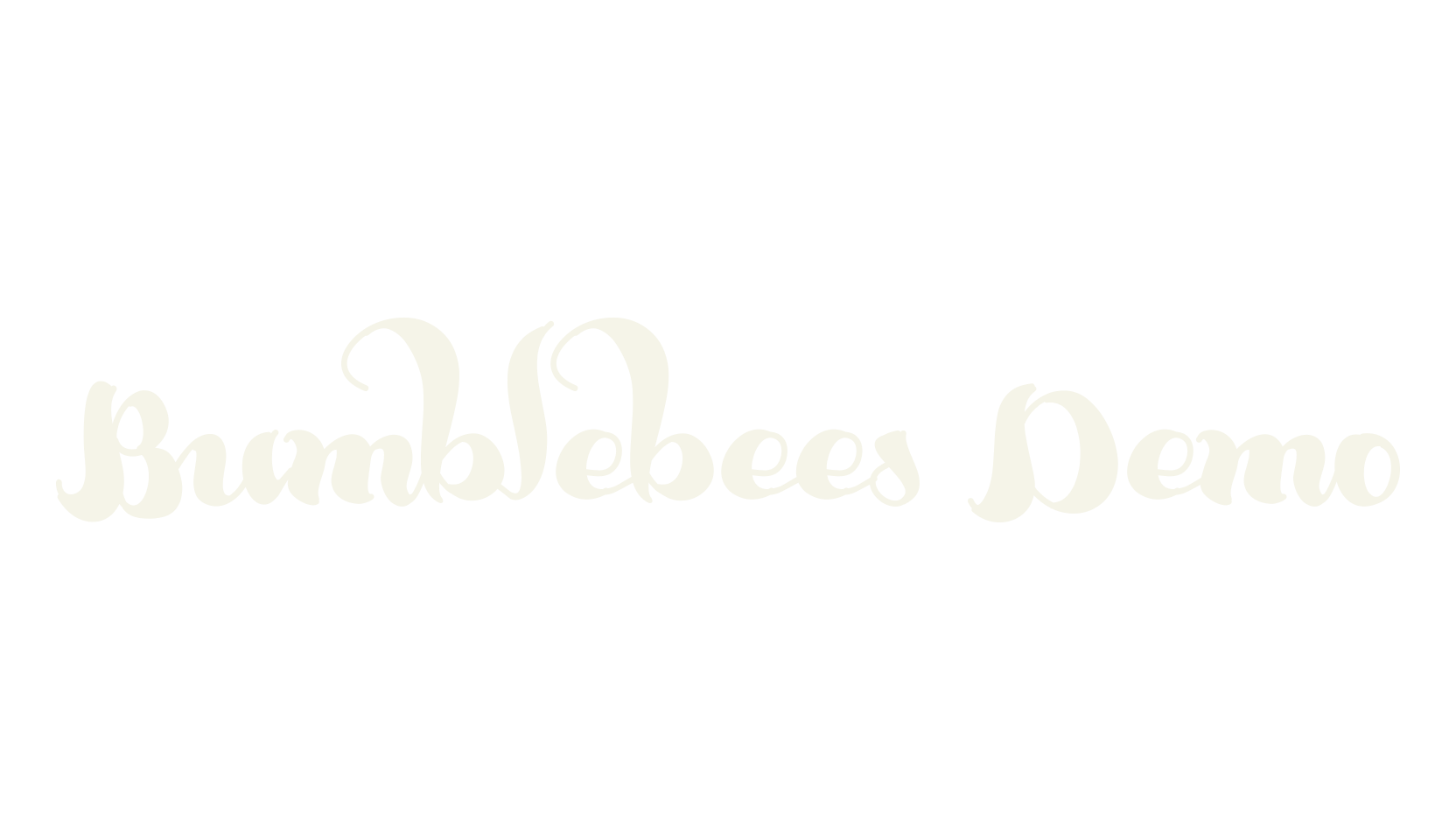 Bumblebees Demo, fashion script font preview