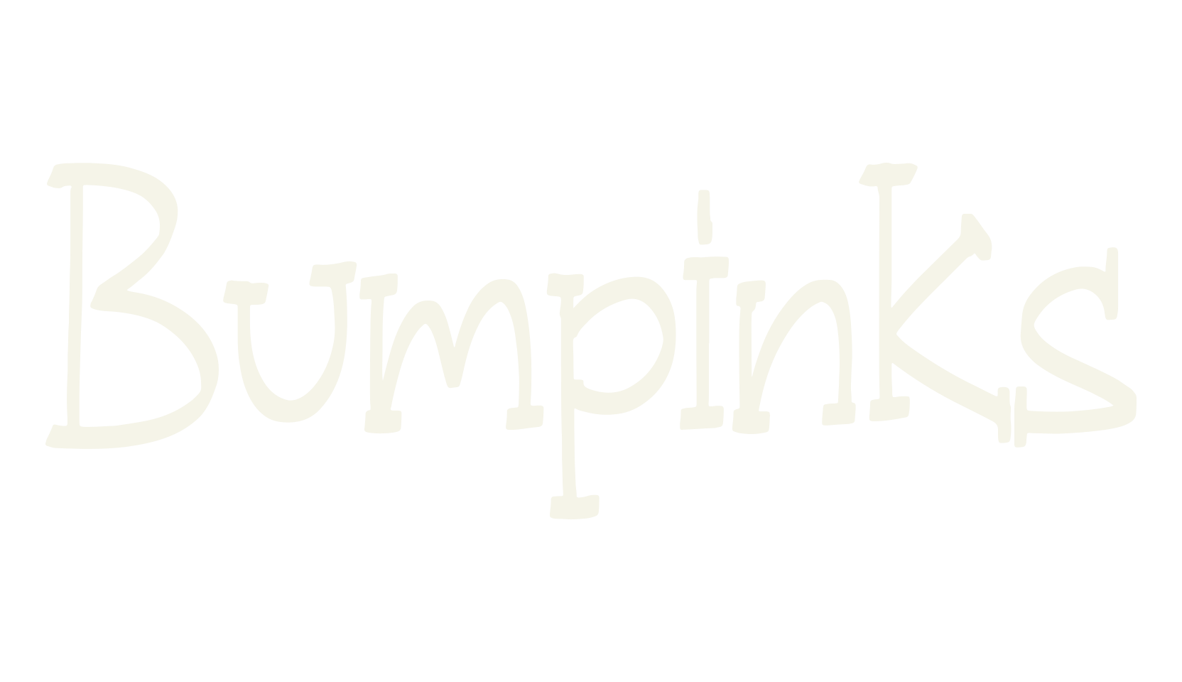 Bumpinks, script font preview