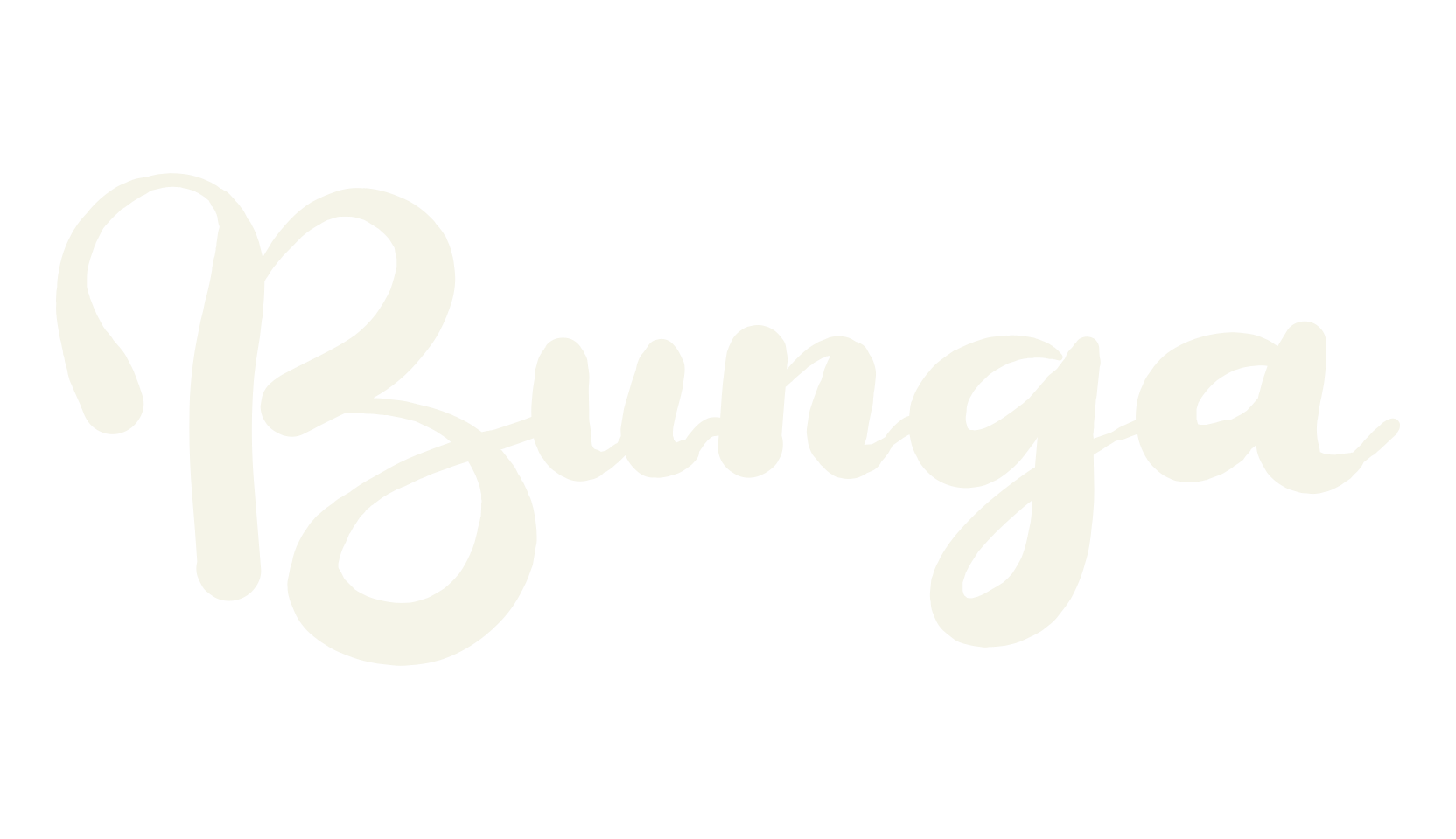 Bunga, script font preview