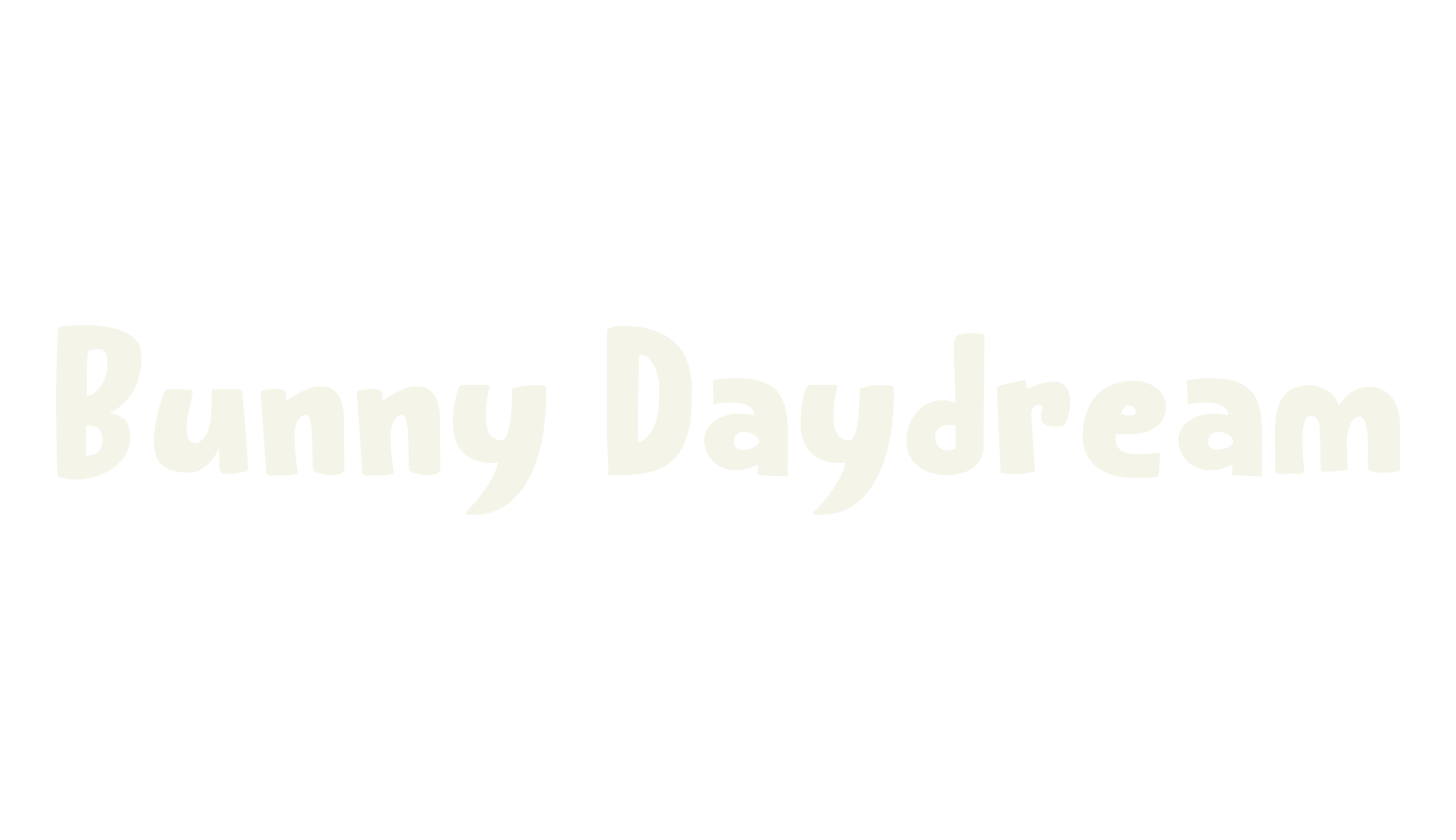 Bunny Daydream, display market font preview