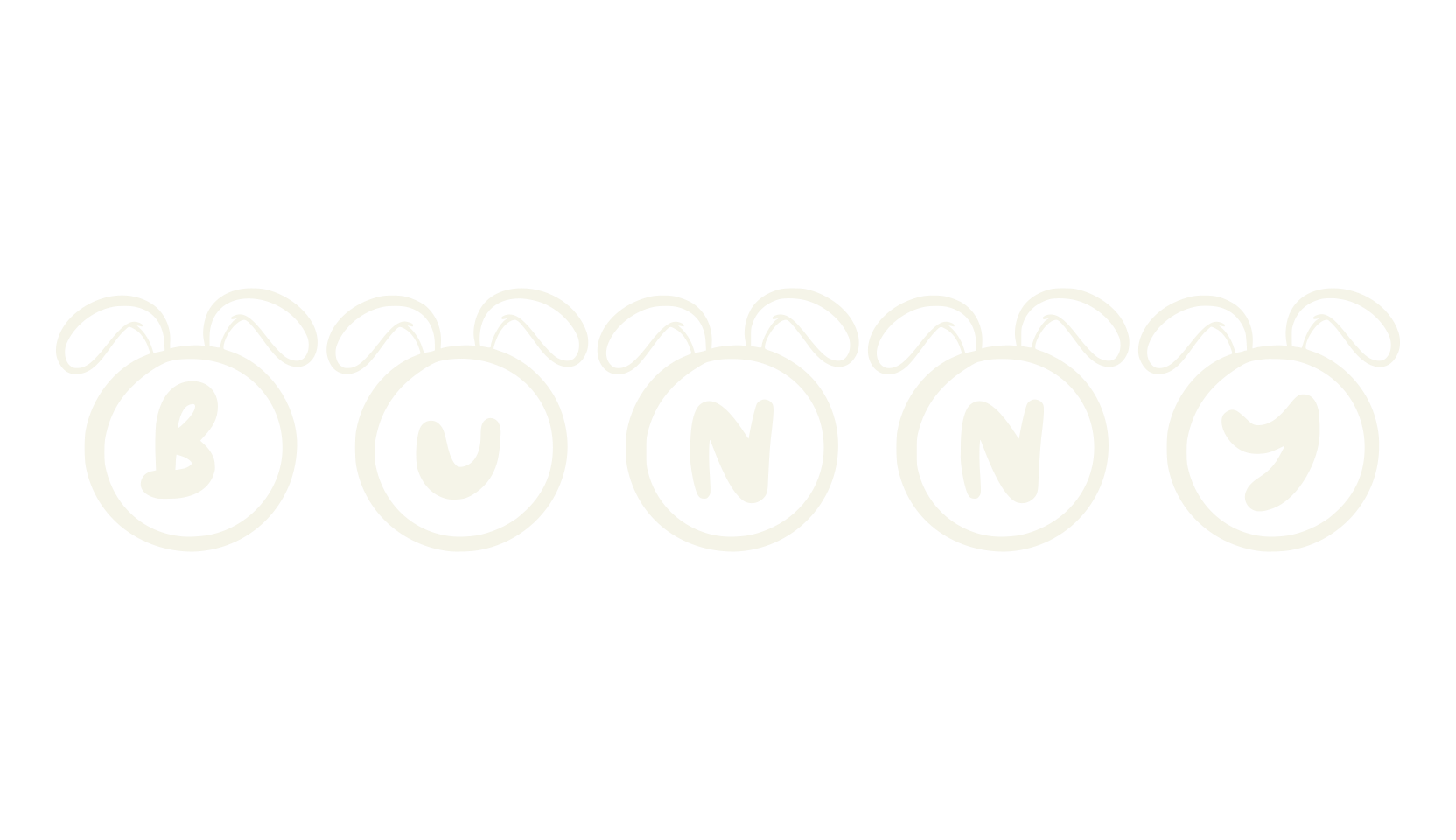 Bunny, easter font preview