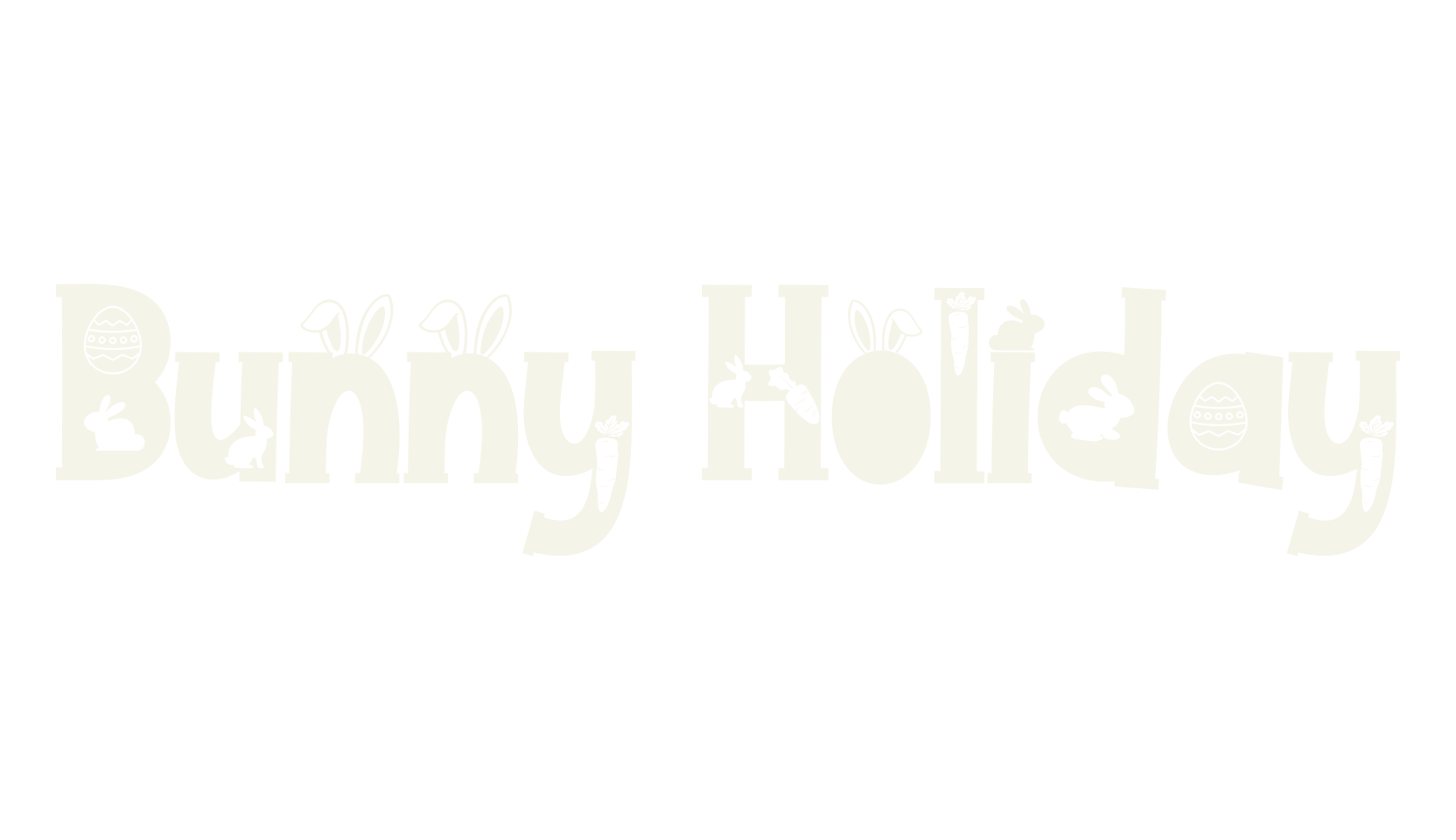 Bunny Holiday, easter font preview