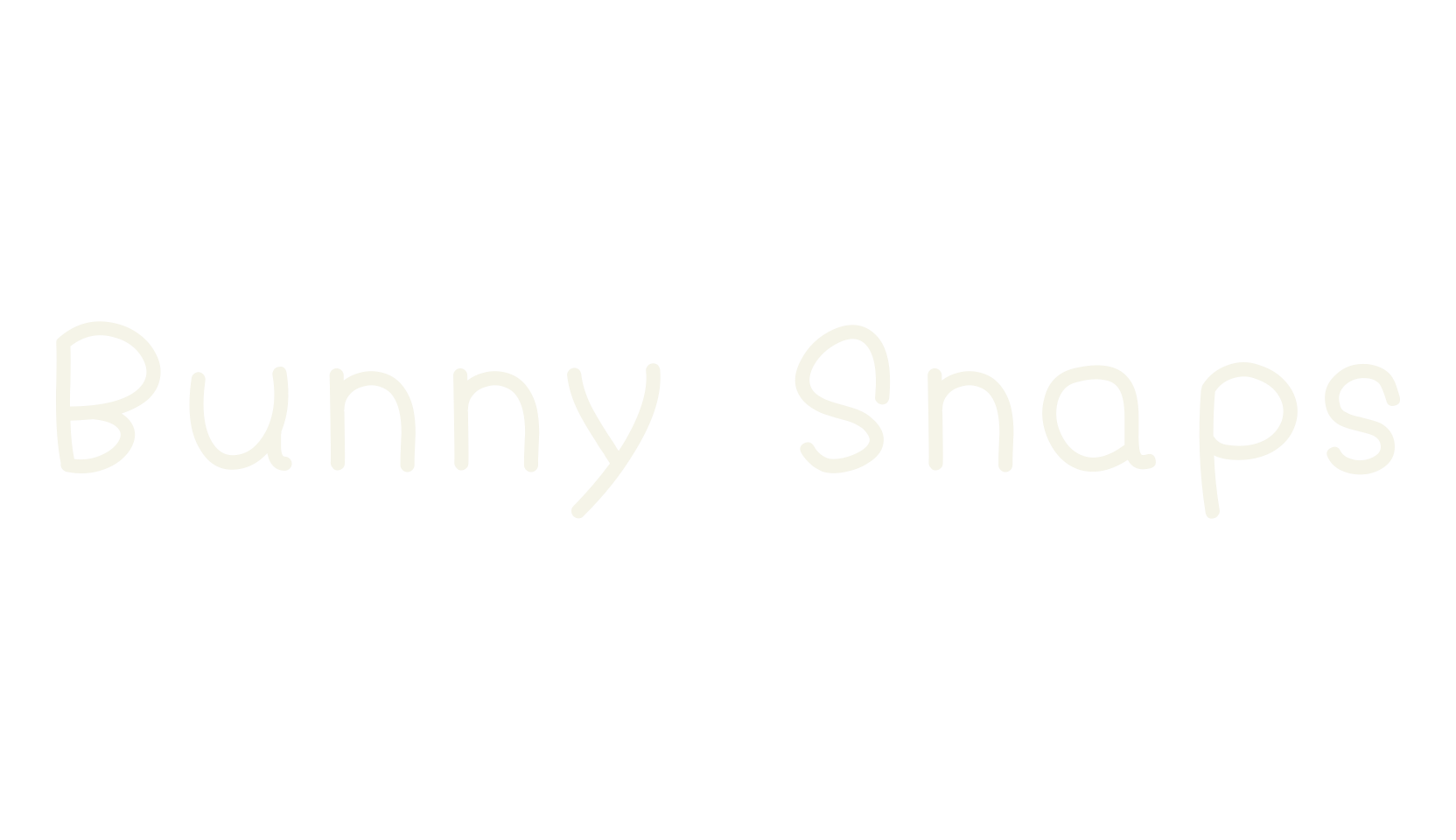 Bunny Snaps, cute font preview