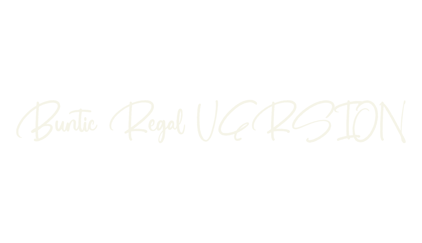 Buntic Regal VERSION, script font preview