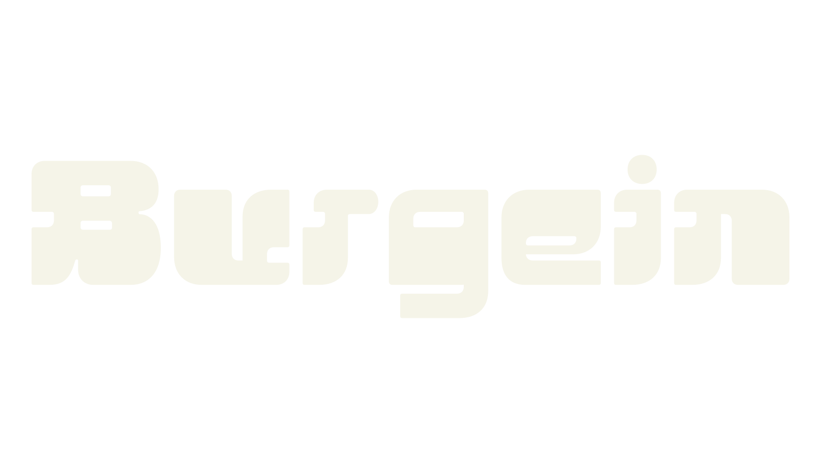Burgein, 1990s font preview