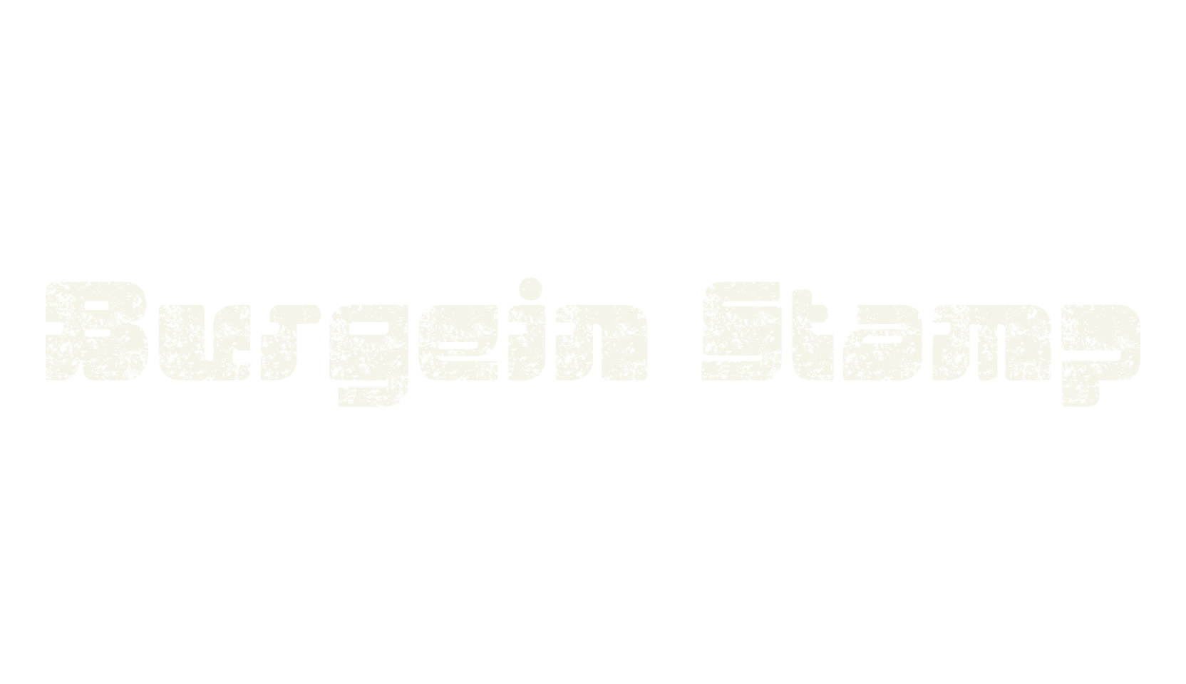 Burgein Stamp, bold font preview