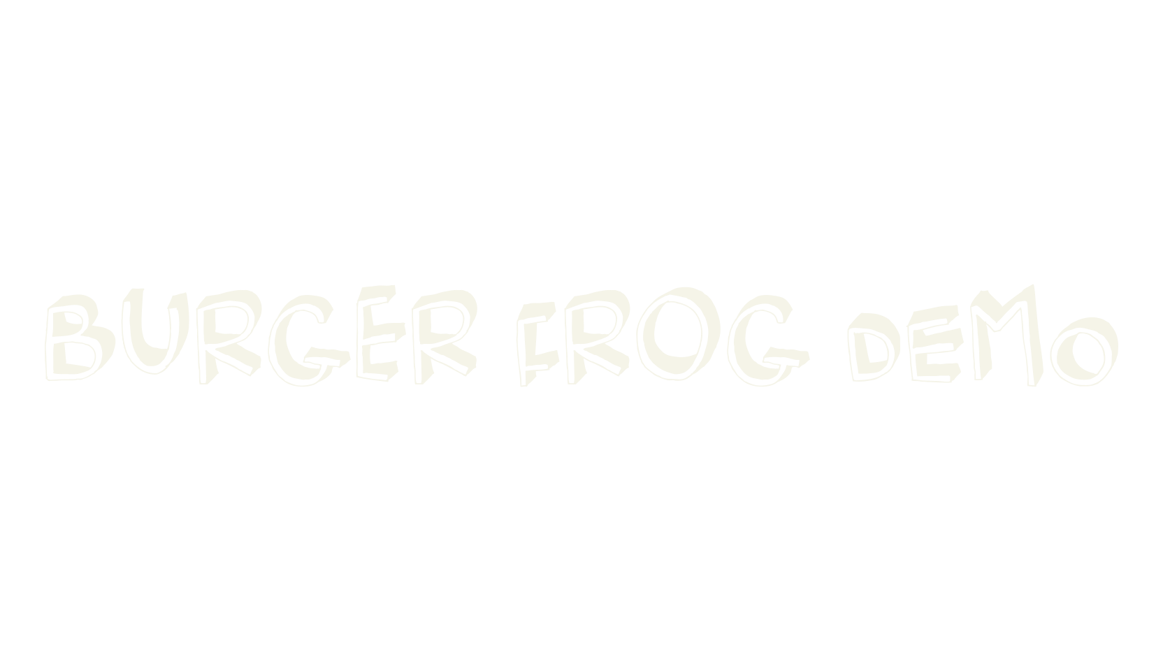Burger Frog DEMO, 3d font preview