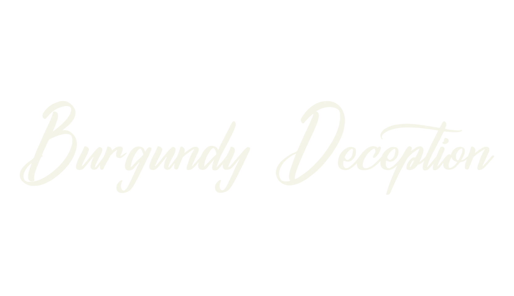 Burgundy Deception, script font preview