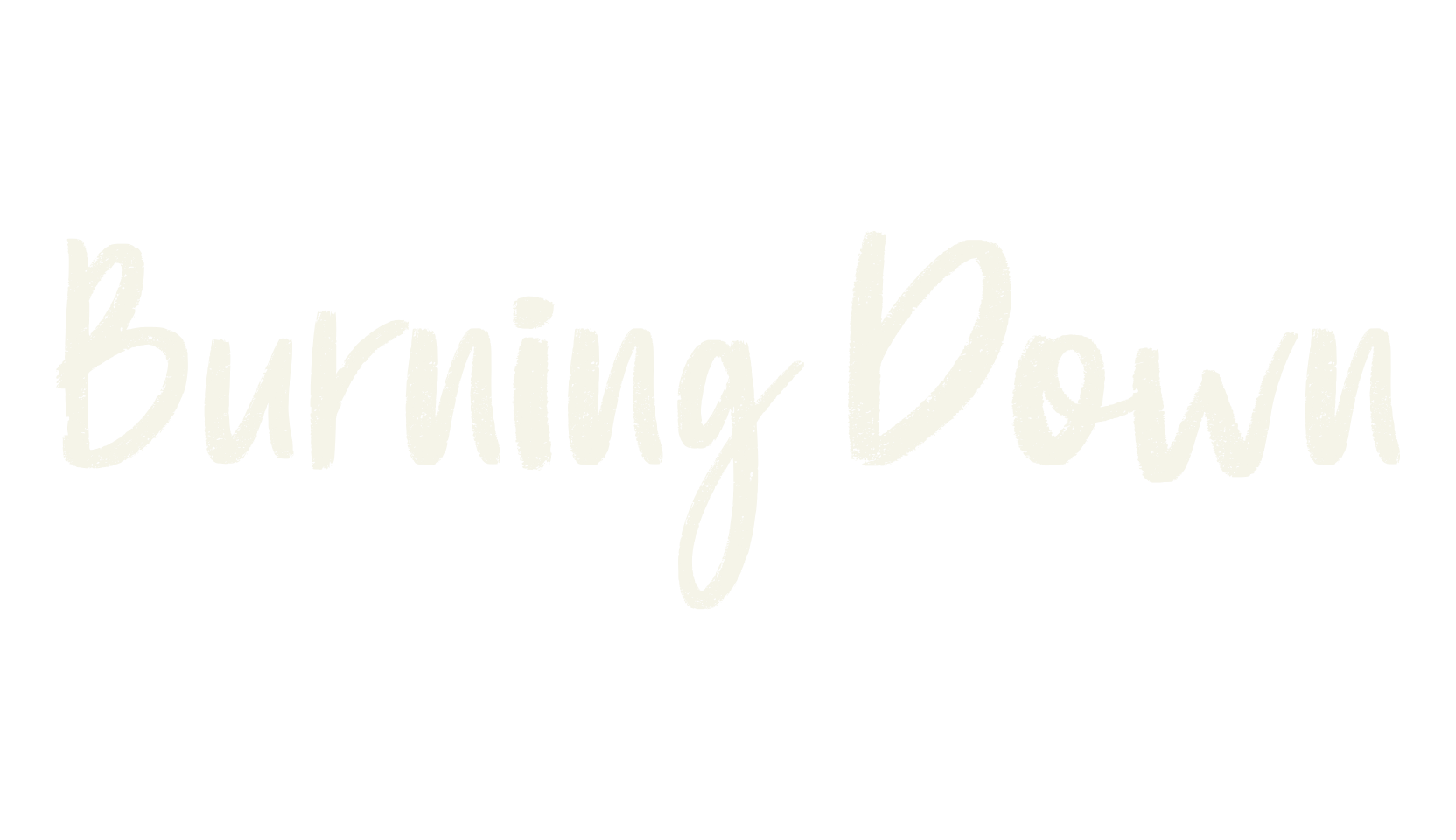 Burning Down, fashion sign font preview