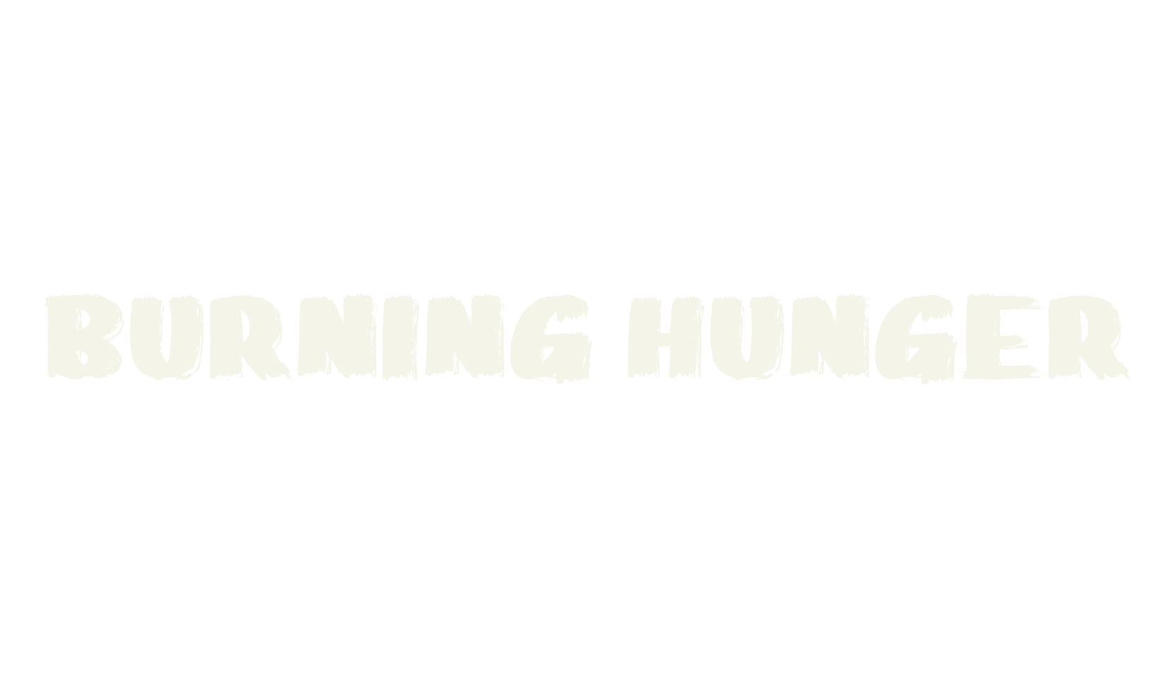 Burning Hunger, modern font preview