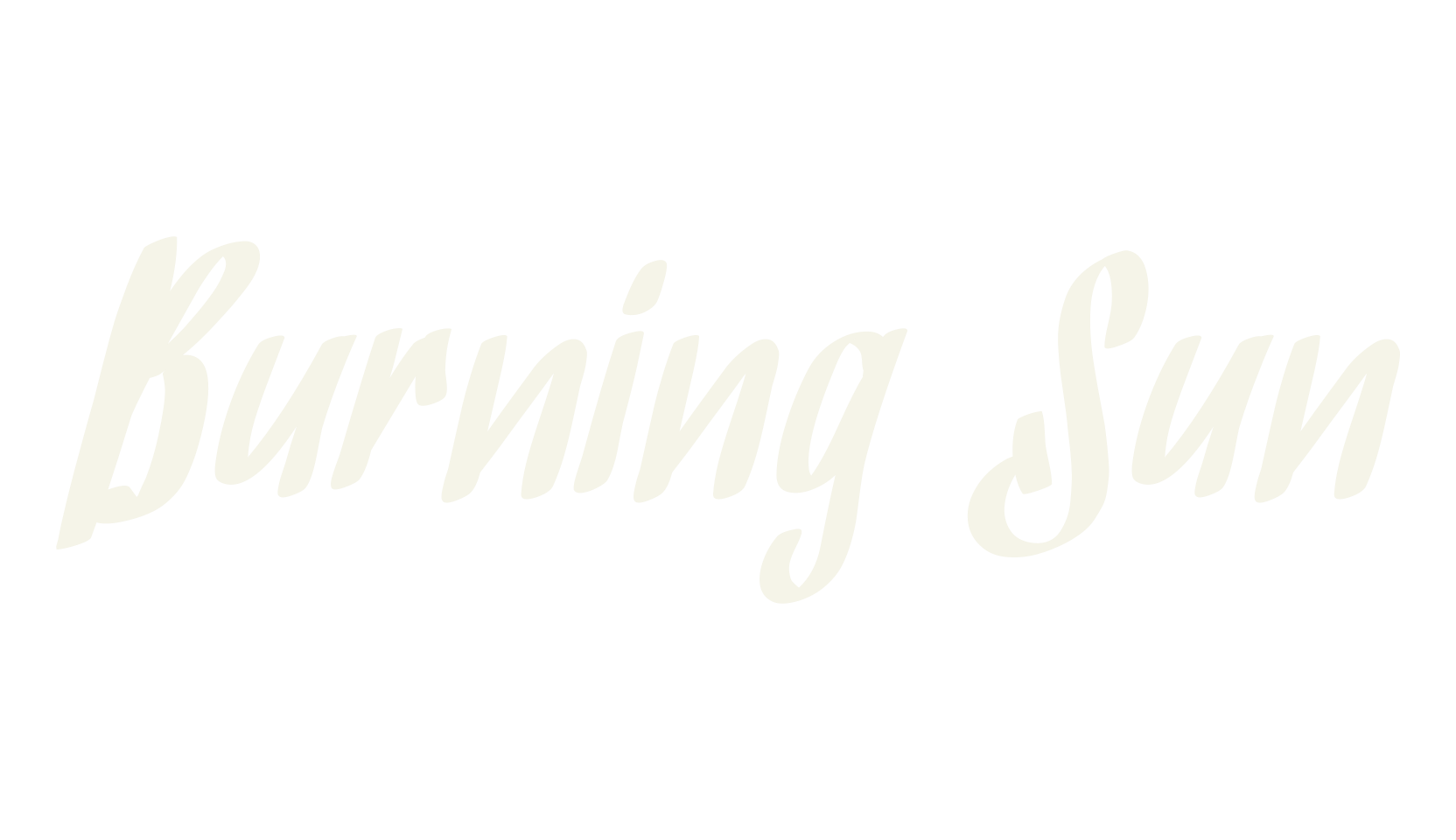 Burning Sun, cursive font preview