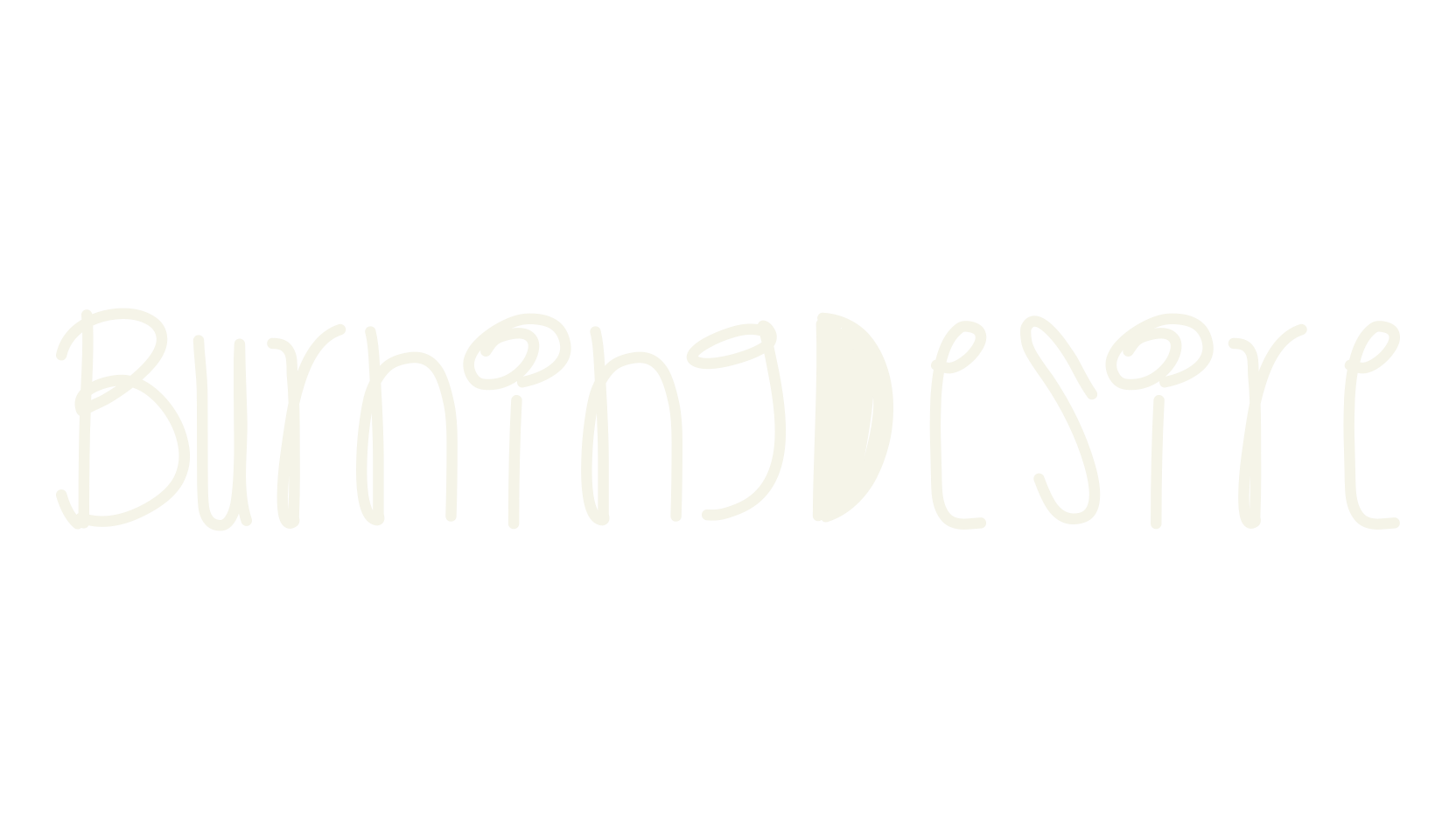 BurningDesire, handwritten font preview