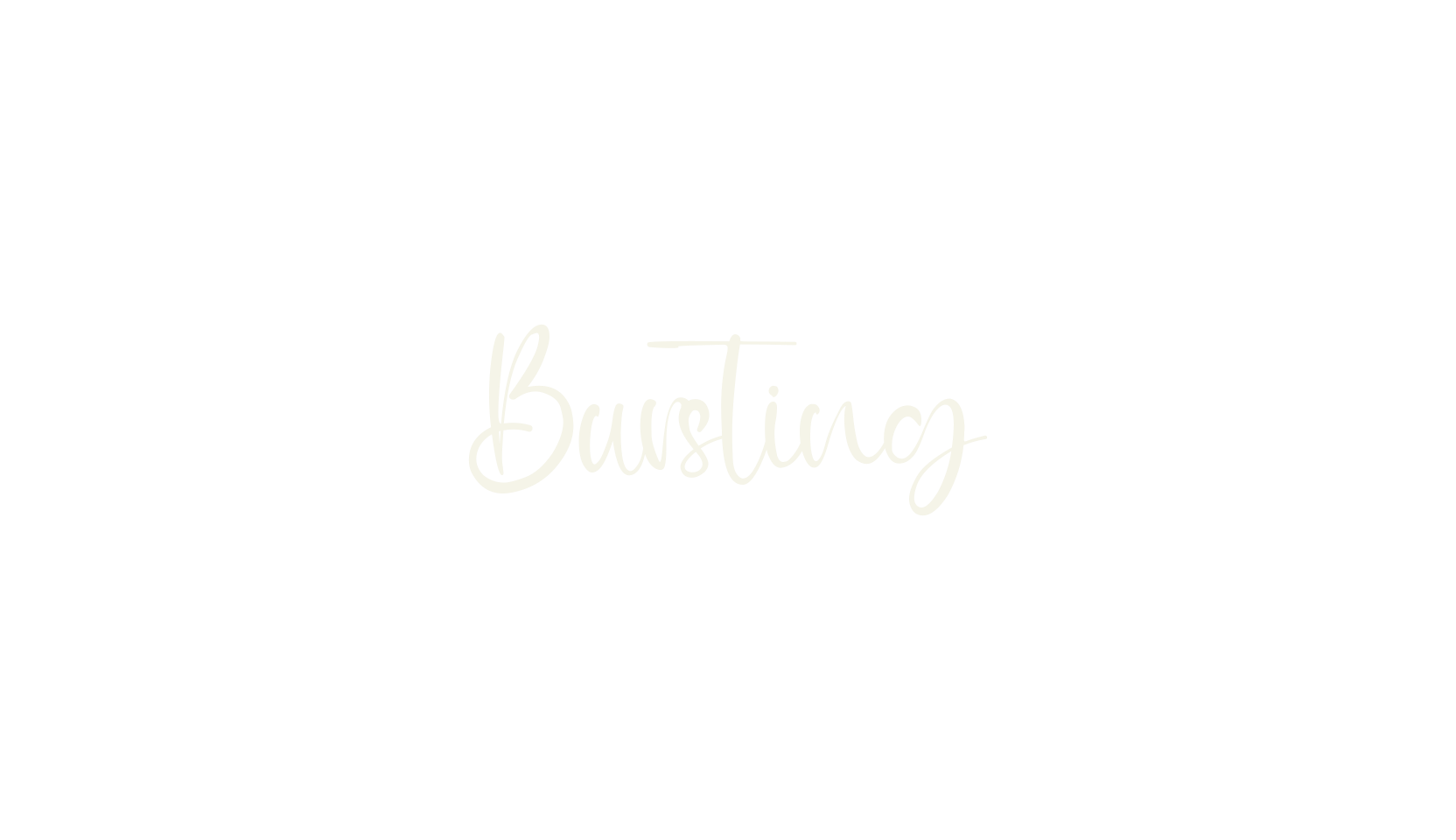 Bursting, fashion script font preview