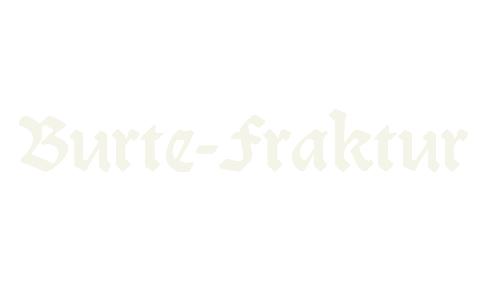 Burte-Fraktur, old english font preview