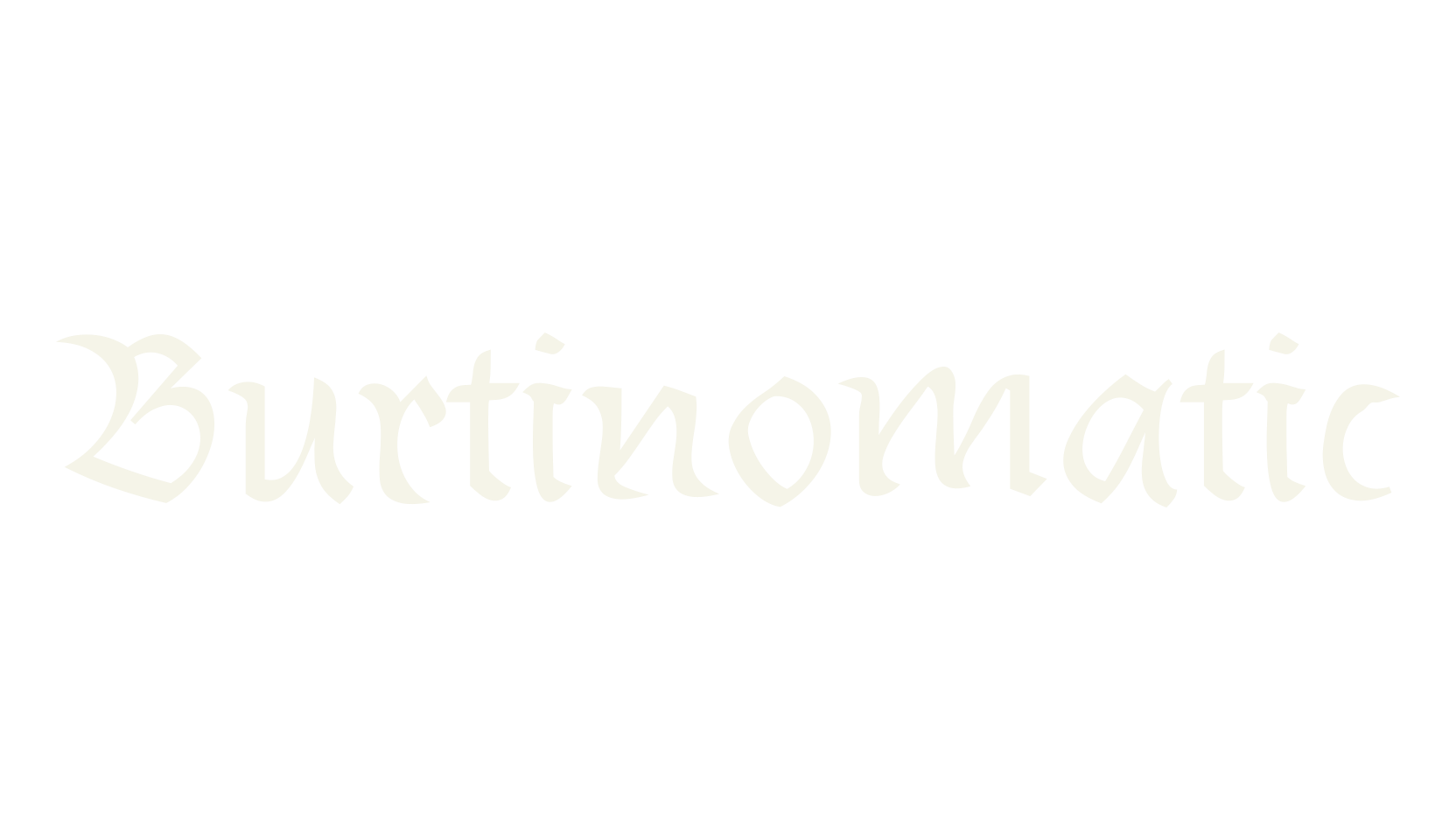 Burtinomatic, fantasy font preview