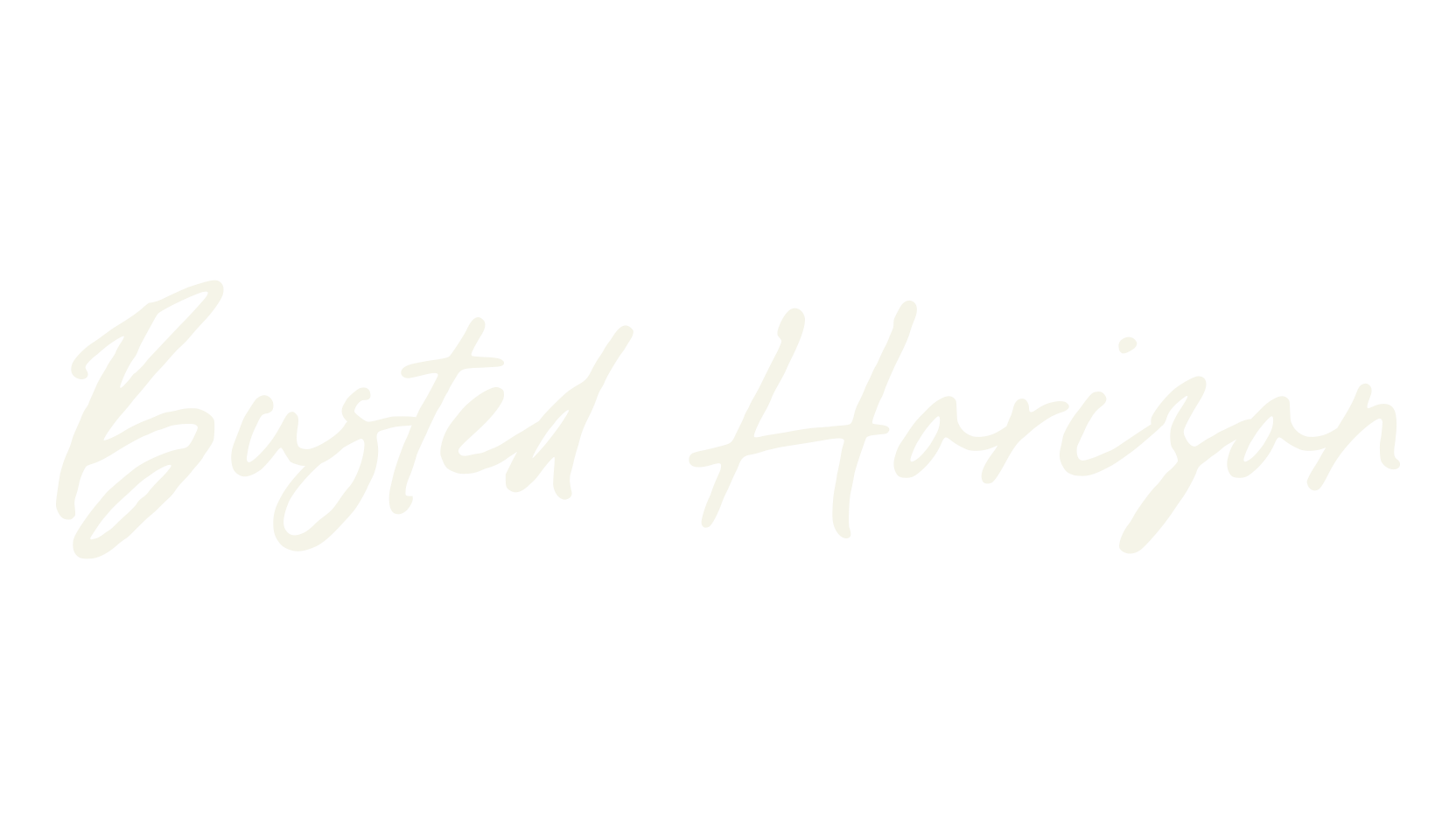 Busted Horizon, calligraphy font preview