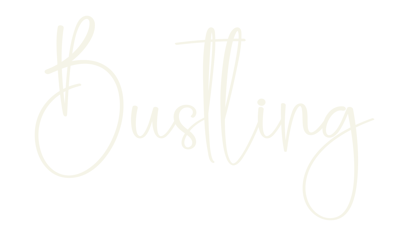 Bustling, calligraphy font preview