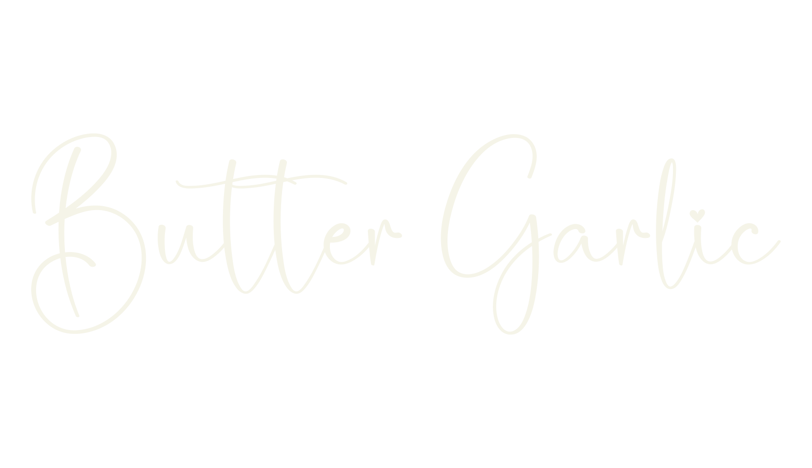 Butter Garlic, calligraphy font preview