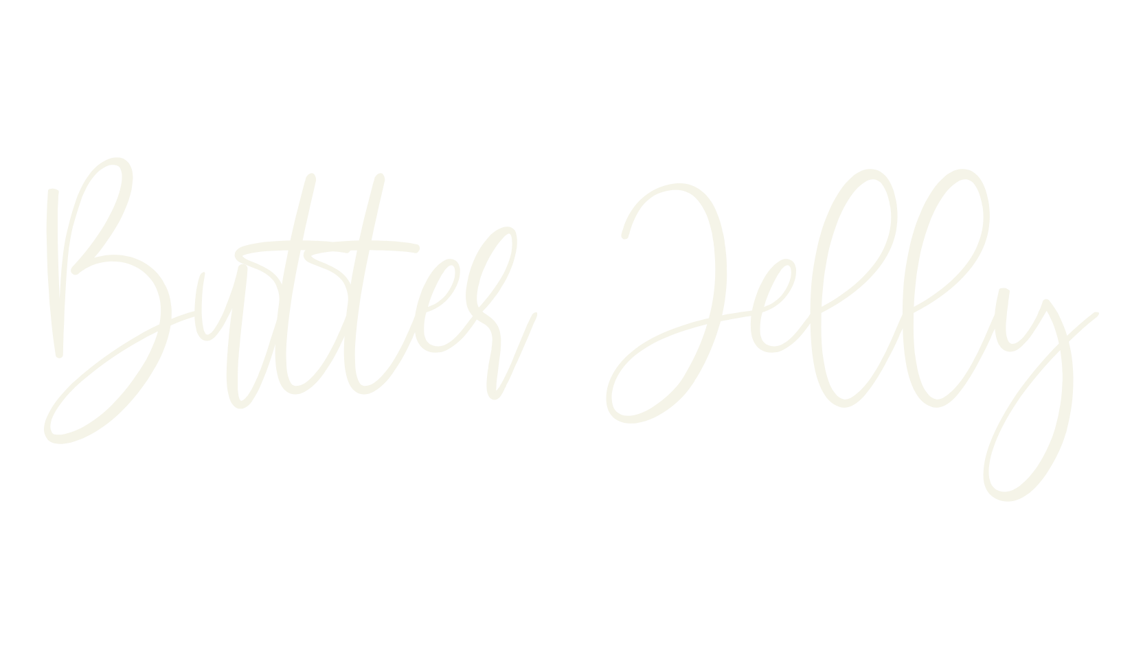 Butter Jelly, cursive font preview