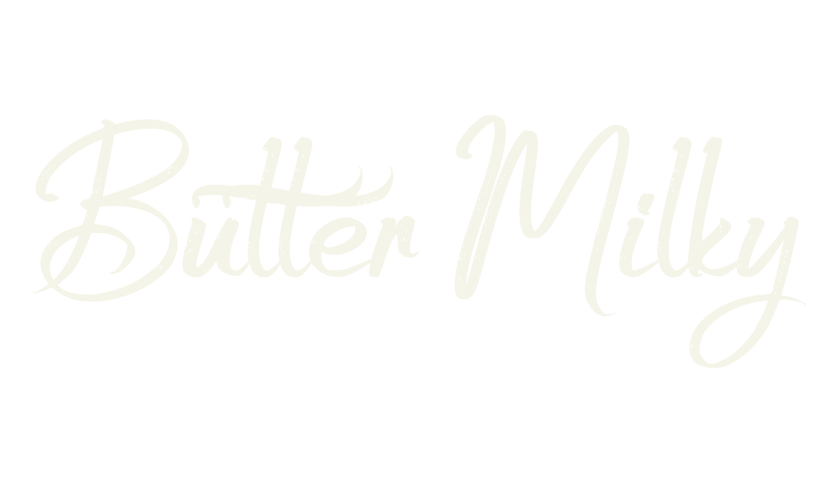 Butter Milky, calligraphy font preview