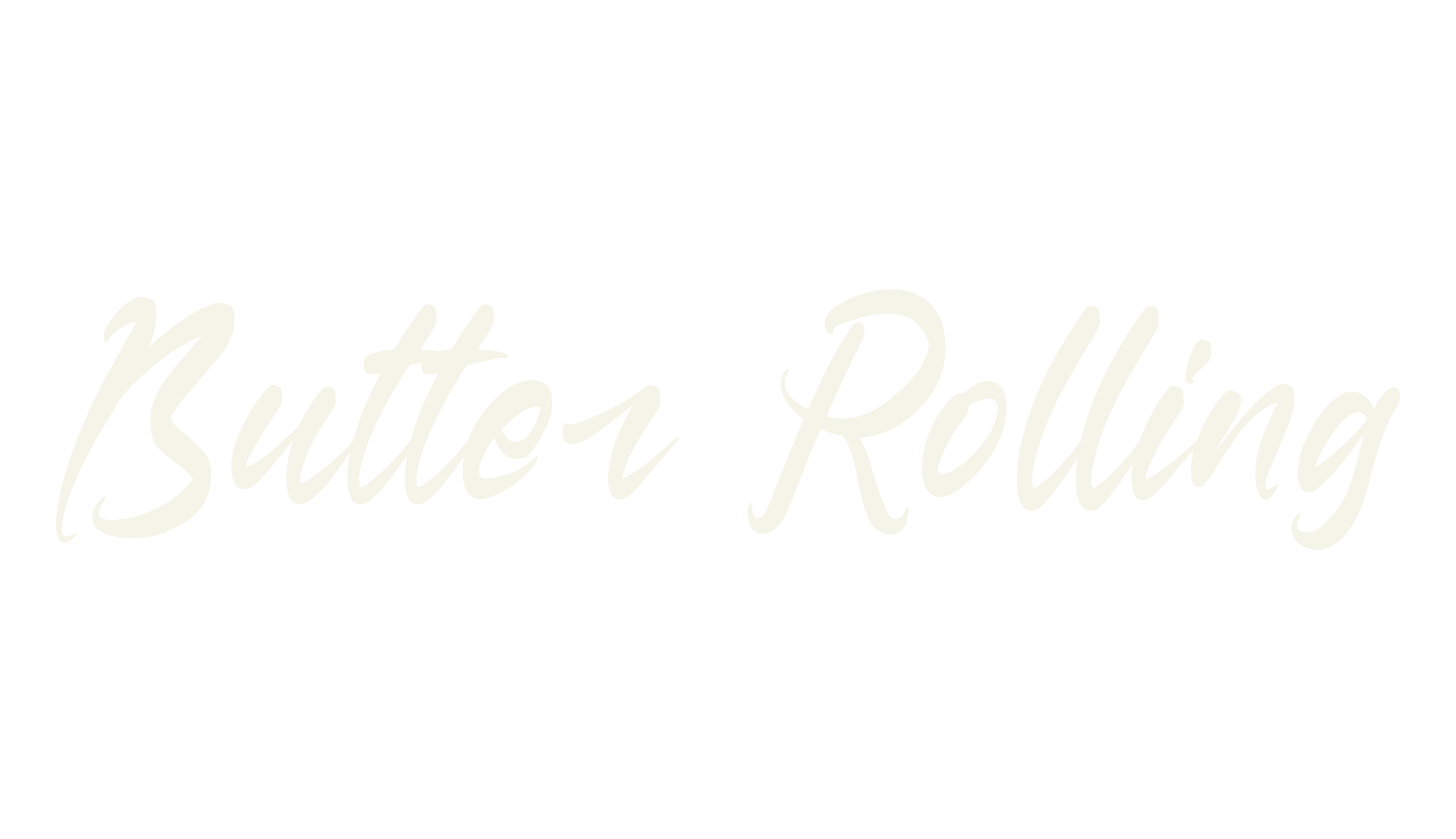Butter Rolling, script font preview