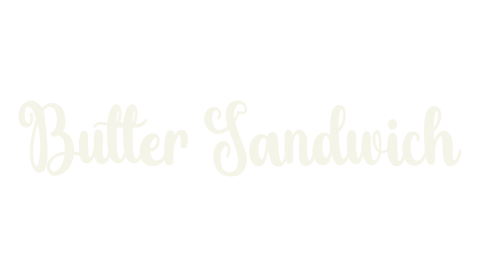 Butter Sandwich, script font preview