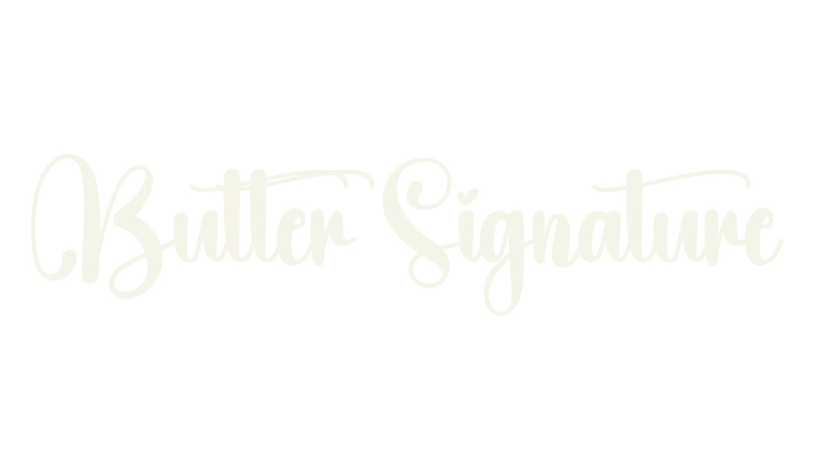 Butter Signature, signature font preview
