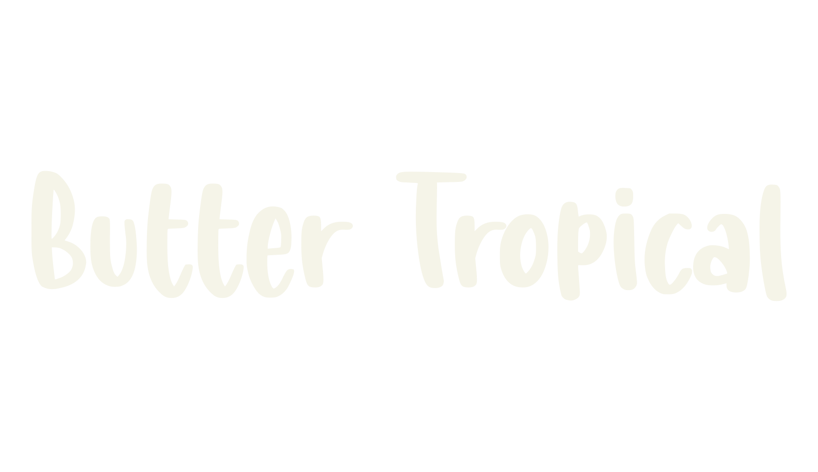 Butter Tropical, pretty font preview