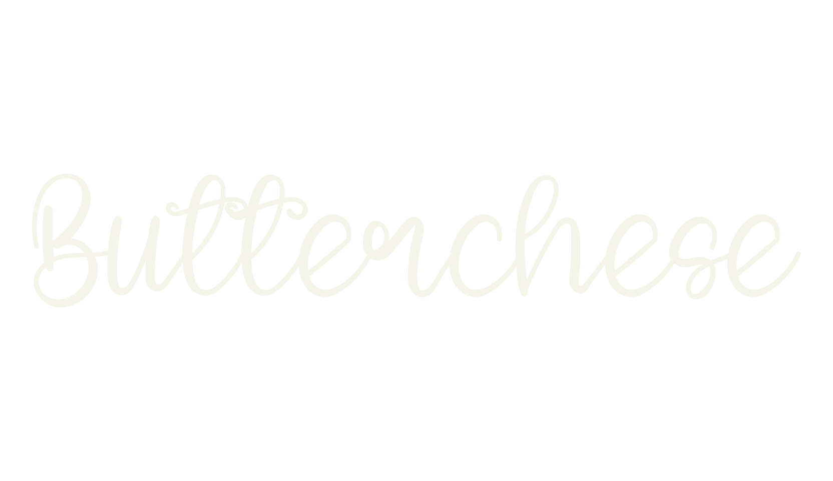 Butterchese, fun font preview
