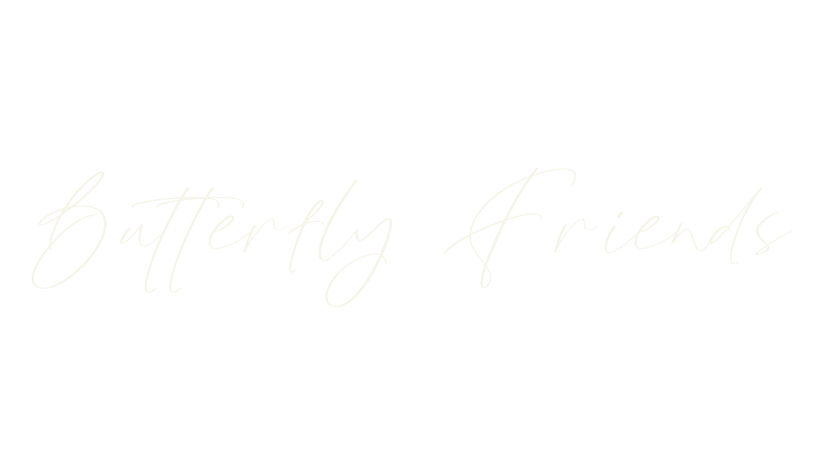 Butterfly Friends, cursive font preview