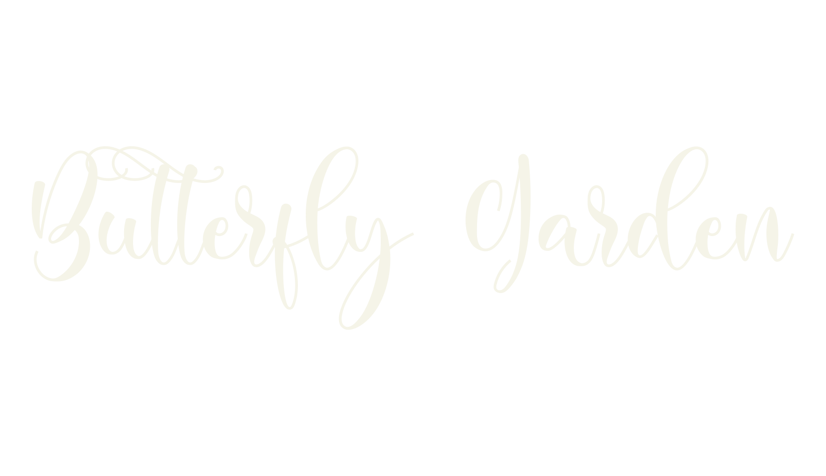 Butterfly Garden, cricut font preview