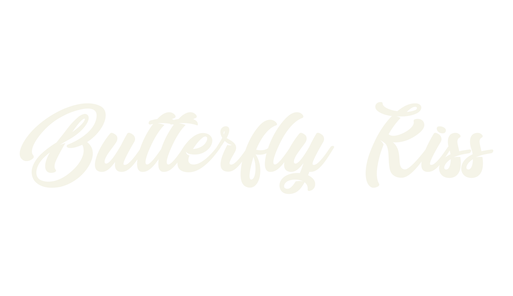 Butterfly Kiss, lettering font preview