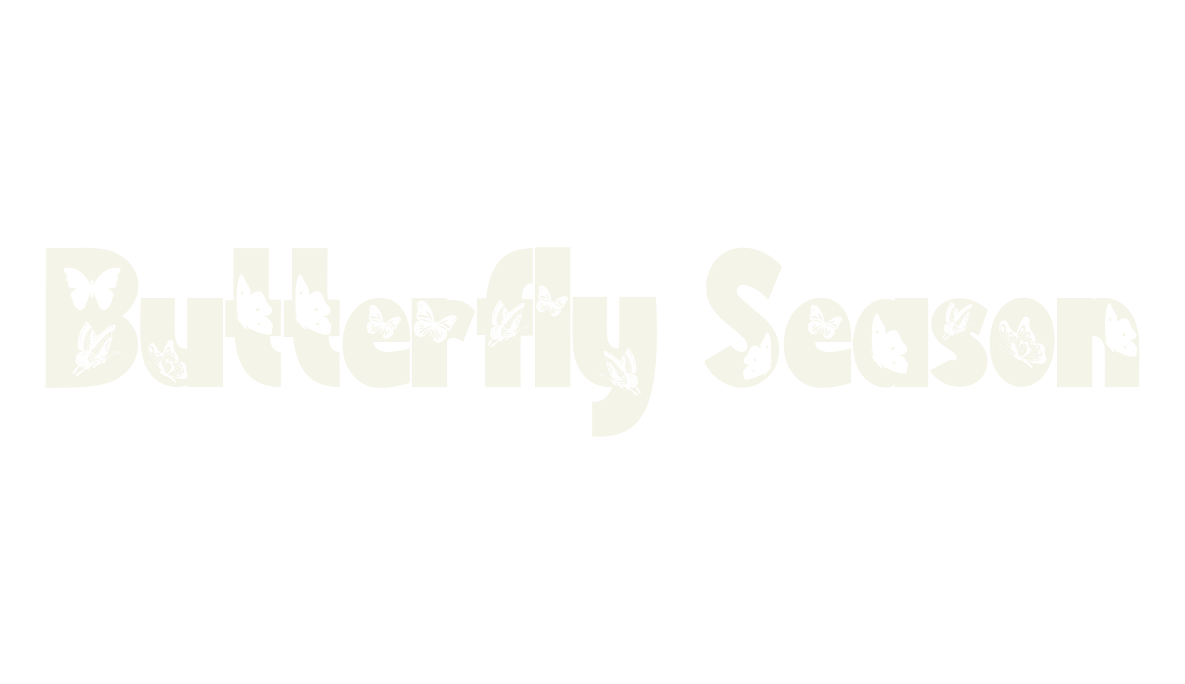 Butterfly Season, print font preview