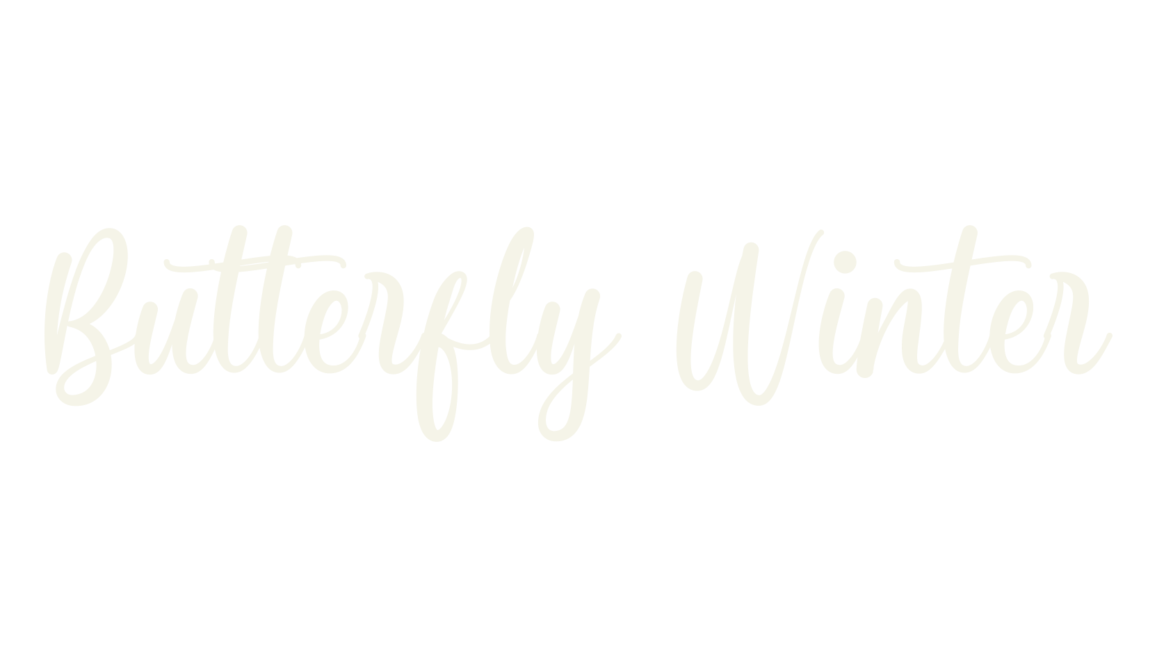 Butterfly Winter, stylish font preview