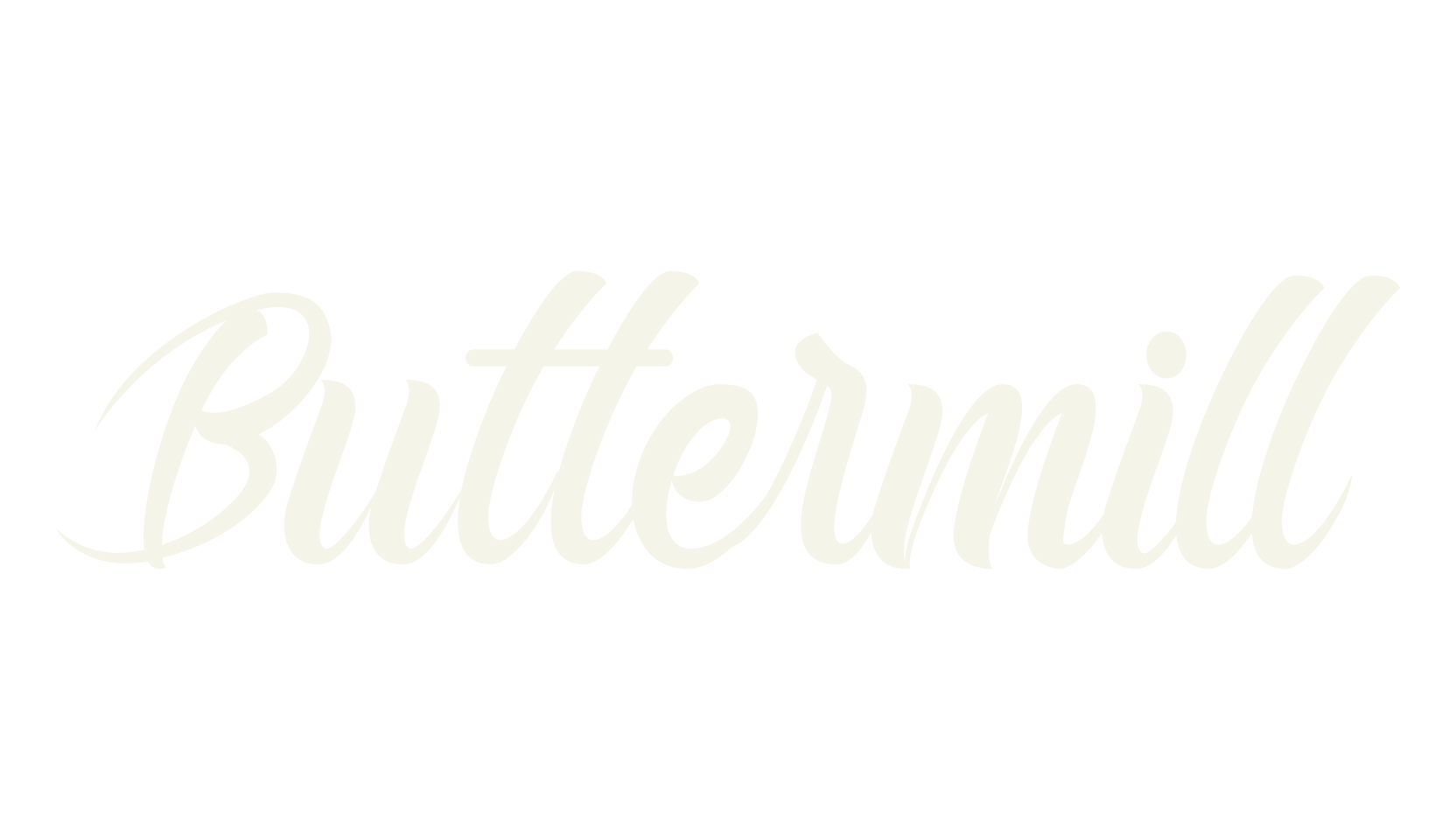 Buttermill, calligraphy font preview