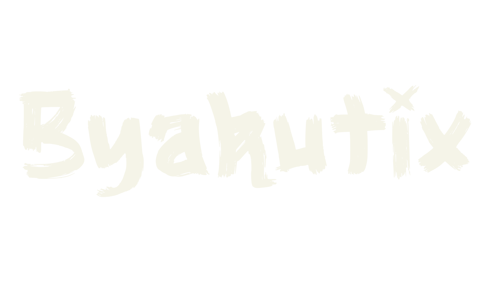 Byakutix, graffiti font preview